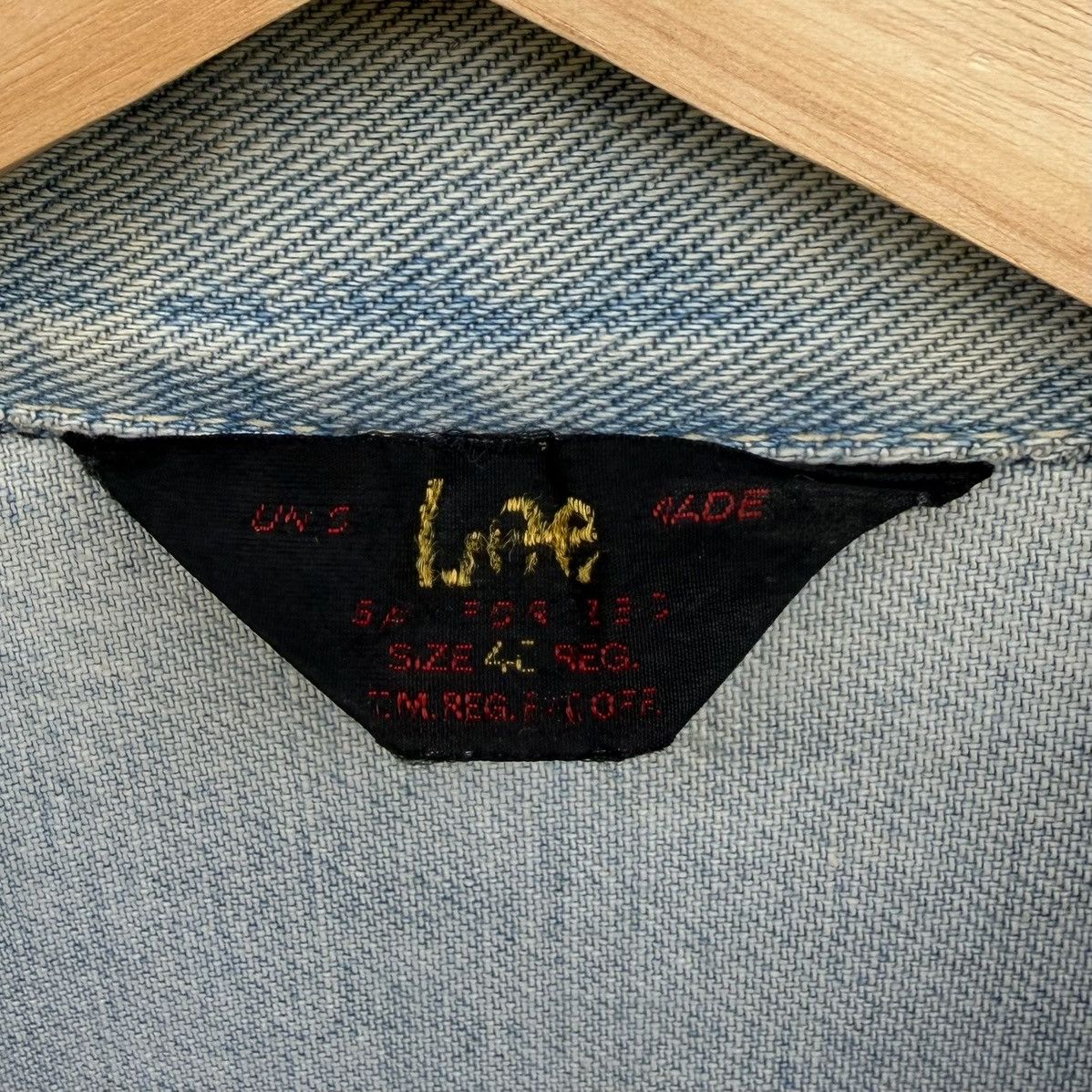 Lee Vintage Lee Riders Denim Jacket Light Wash Faded 70s 80s Size US L / EU 52-54 / 3 - 14 Thumbnail