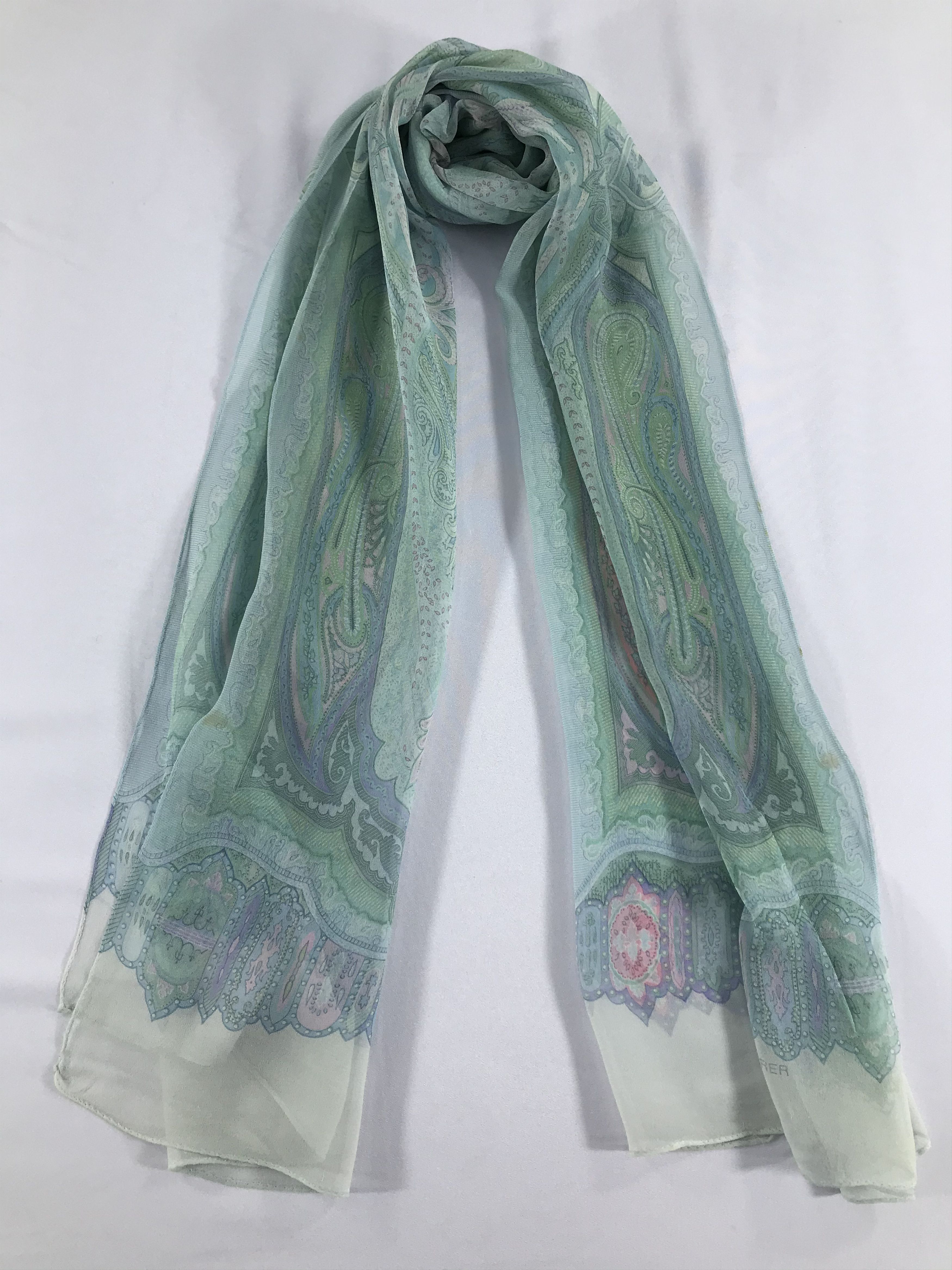 Jean-Louis Scherrer Vintage Jean Louis Scherrer Silk Scarf Size ONE SIZE - 2 Thumbnail