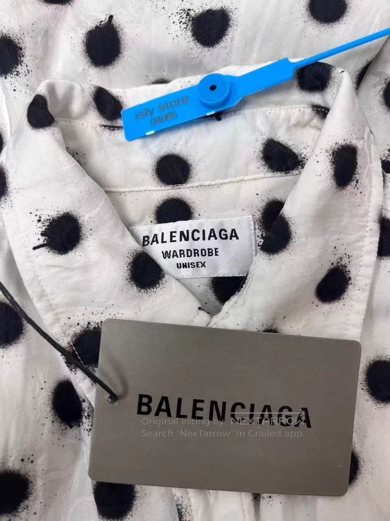 Balenciaga Balenciaga Floral Long Sleeve Shirt Women's White Size XS / US 0-2 / IT 36-38 - 5 Thumbnail