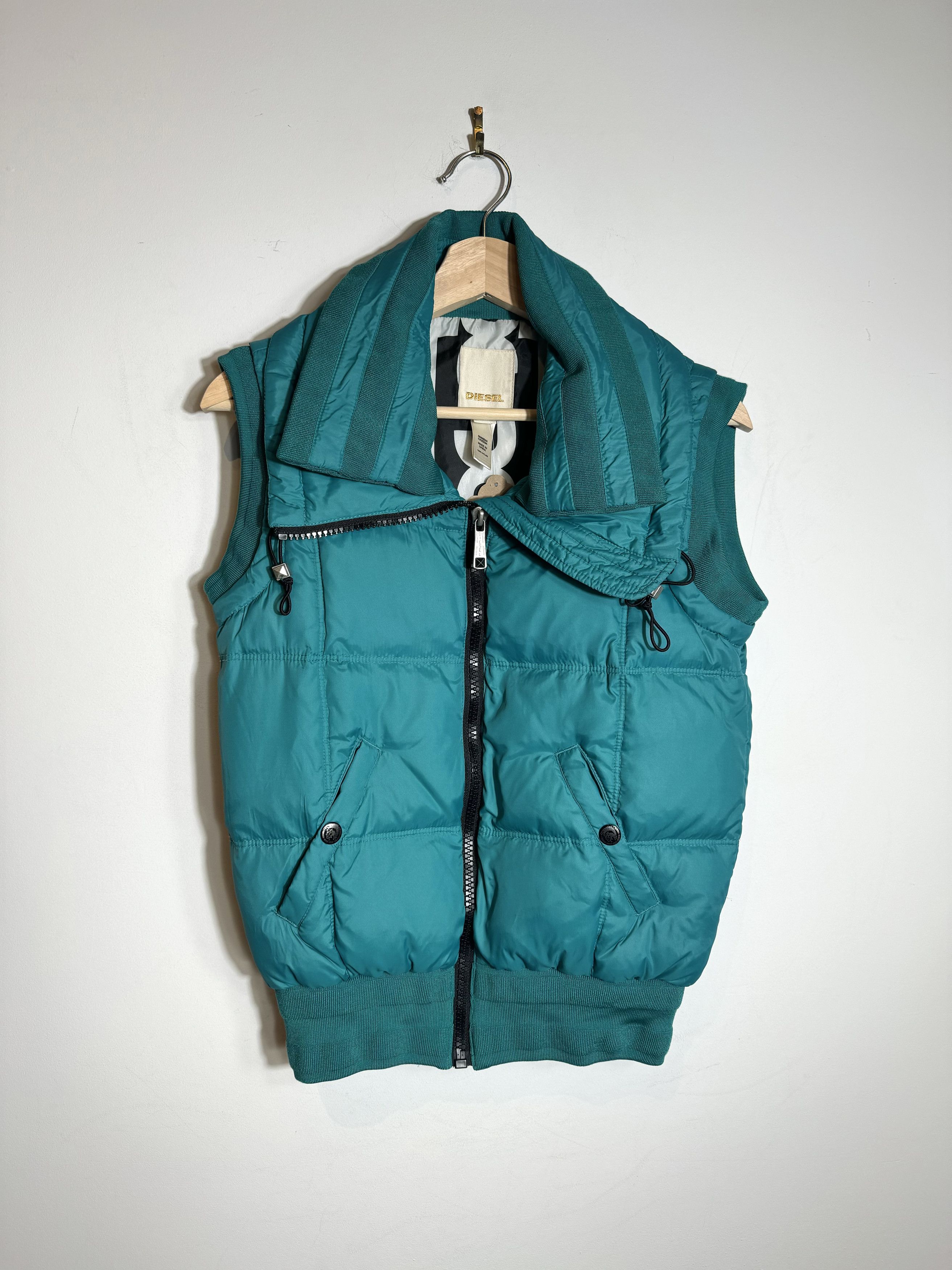Diesel y2k Diesel Down Double Collar Vest Size XS Size US XS / EU 42 / 0 - 1 Thumbnail