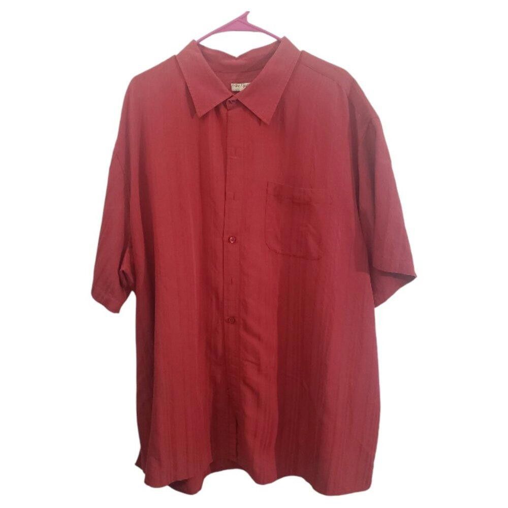 Designer CT1866 Island Passport Red Casual Short Sleeve Shirt 2XL Size US XL / EU 56 / 4 - 1 Thumbnail