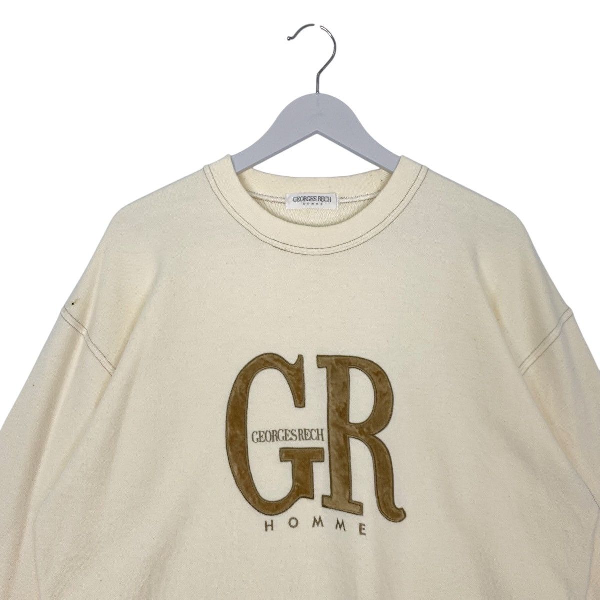 Other Vintage Georges Rech Printed Crewneck Sweatshirt White SizeL Size US M / EU 48-50 / 2 - 4 Thumbnail