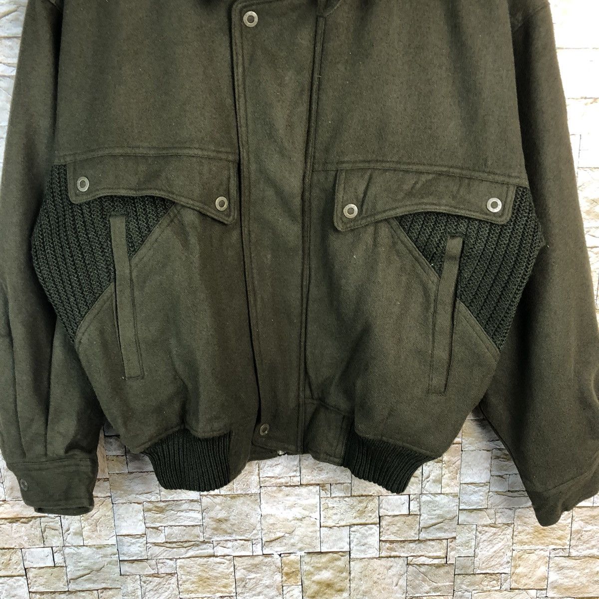 Japanese Brand Simple Life Green Bombers Jacket #A883 Size US S / EU 44-46 / 1 - 6 Thumbnail