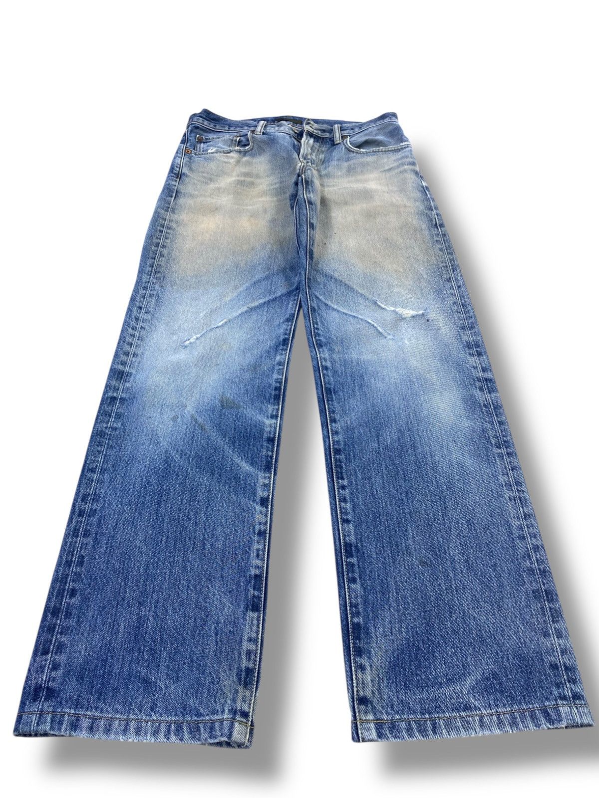 Uniqlo Uniqlo Rusty Faded Wash Style Ripped Jeans Size US 30 / EU 46 - 1 Thumbnail