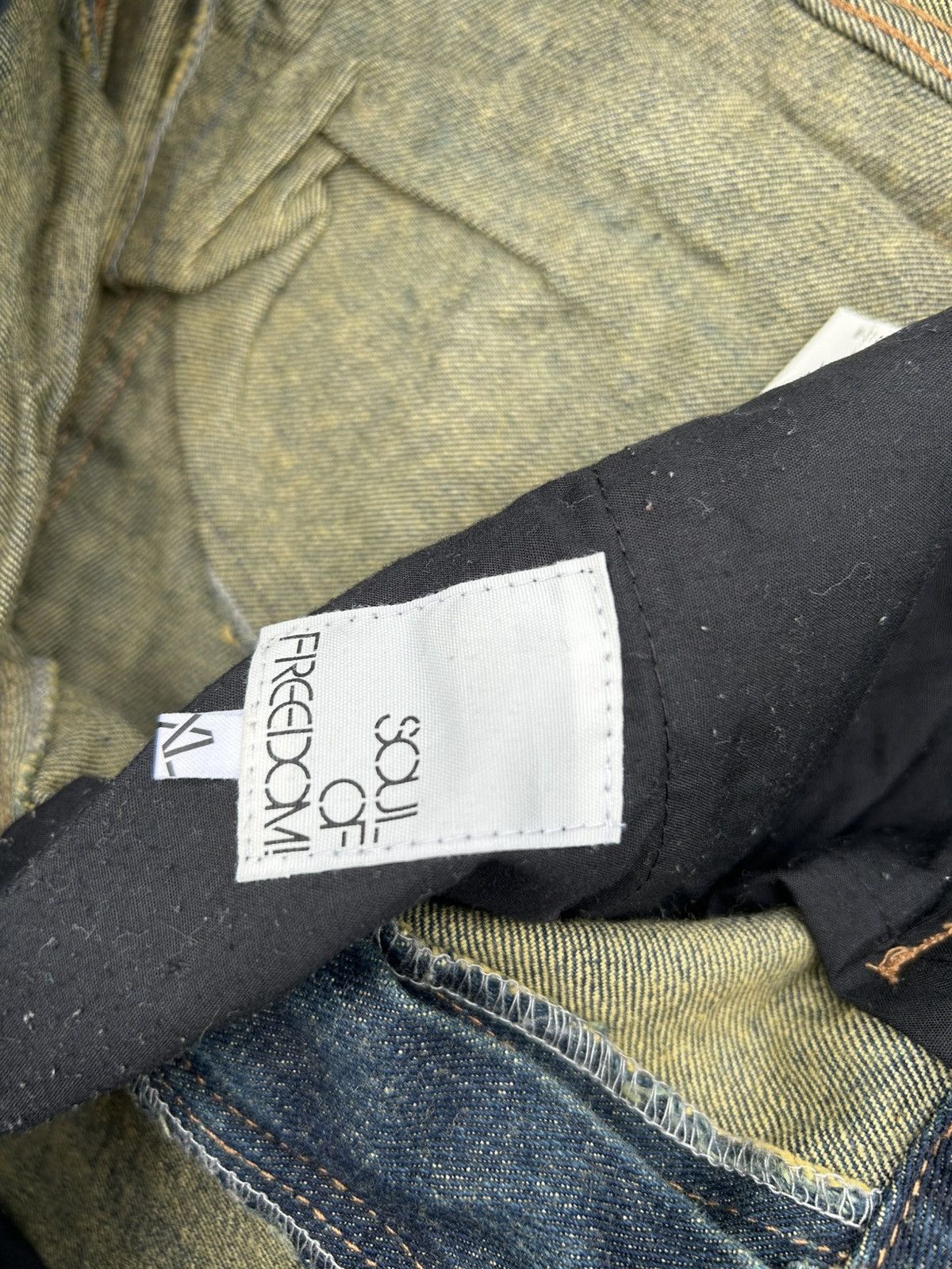 Kapital Soul Of Freedom Japanese Punk Rusty Faded Denim Jeans Size US 36 / EU 52 - 8 Thumbnail