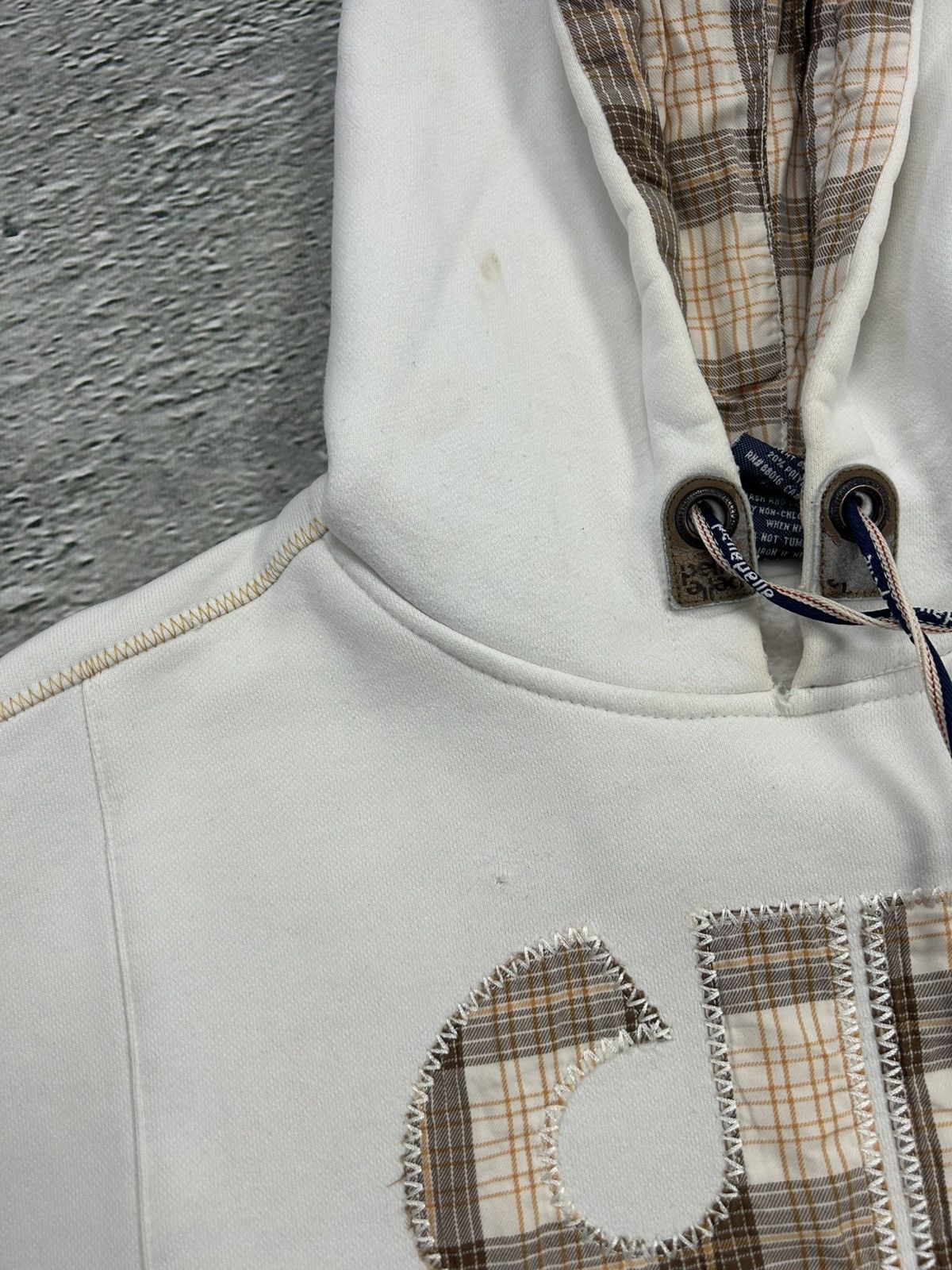 Marc Buchanan Pelle Pelle hoodie big logo 90s beige sweatshirt Size US XL / EU 56 / 4 - 12 Thumbnail