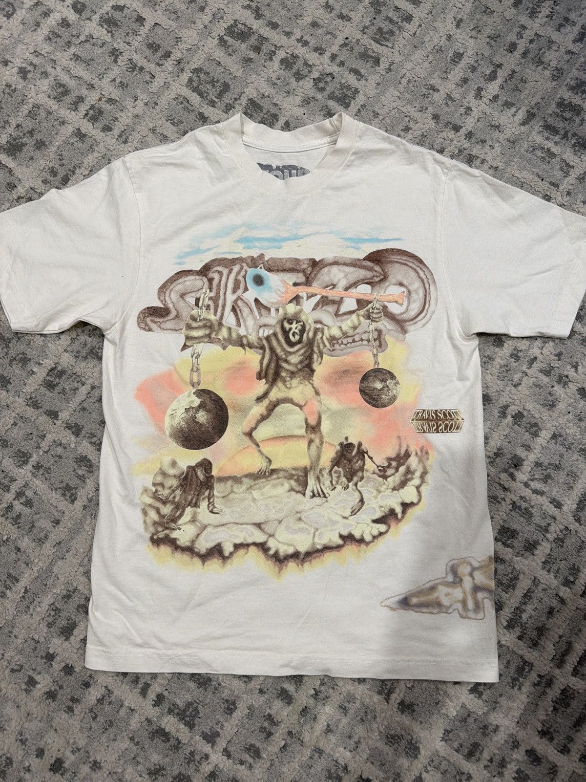 Travis Scott Travis Scott Skitzo tour Tee Size US M / EU 48-50 / 2 - 1 Thumbnail