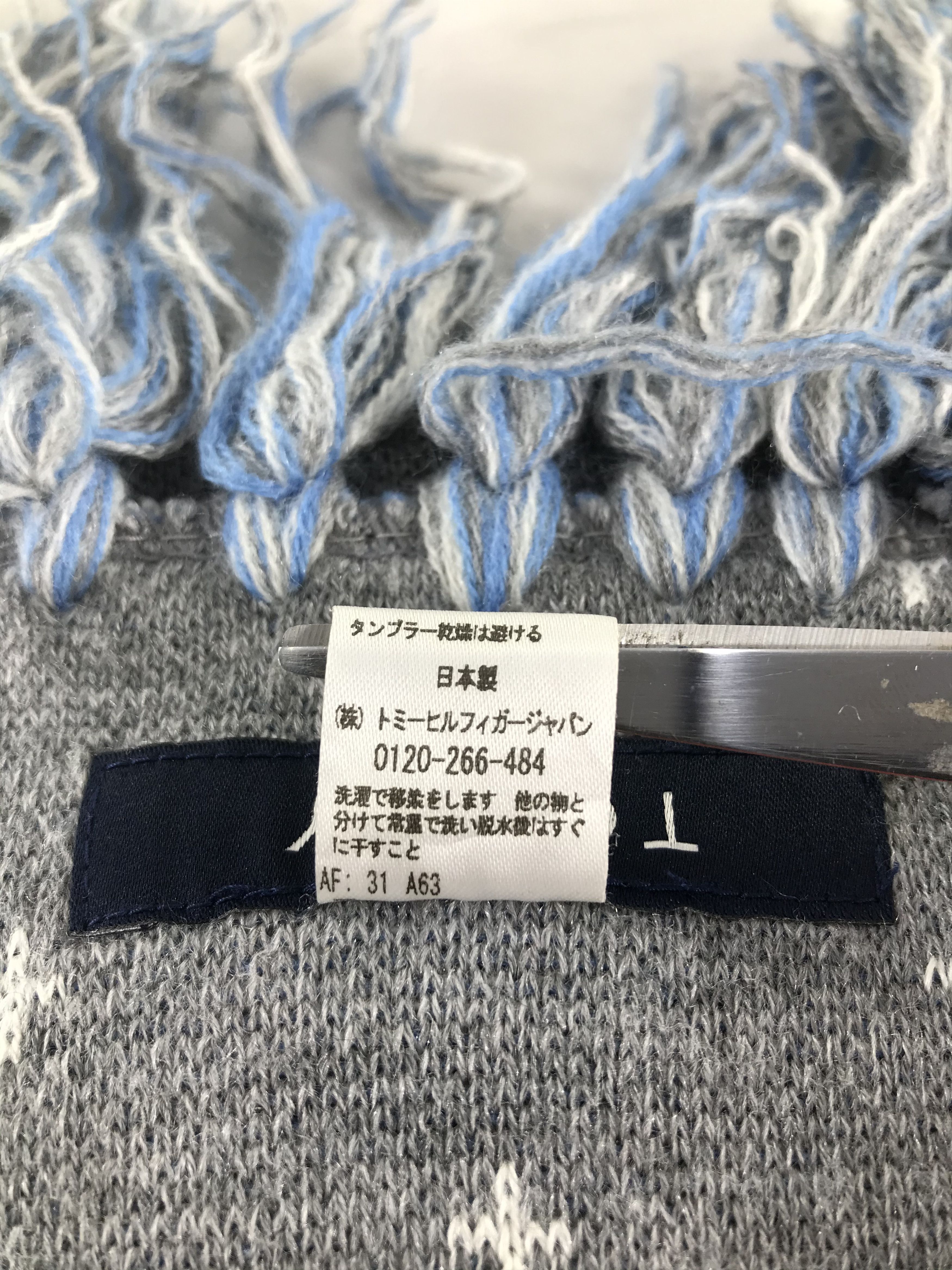 Tommy Hilfiger Tommy Hilfiger Wool Scarf Muffler V513 Size ONE SIZE - 7 Thumbnail
