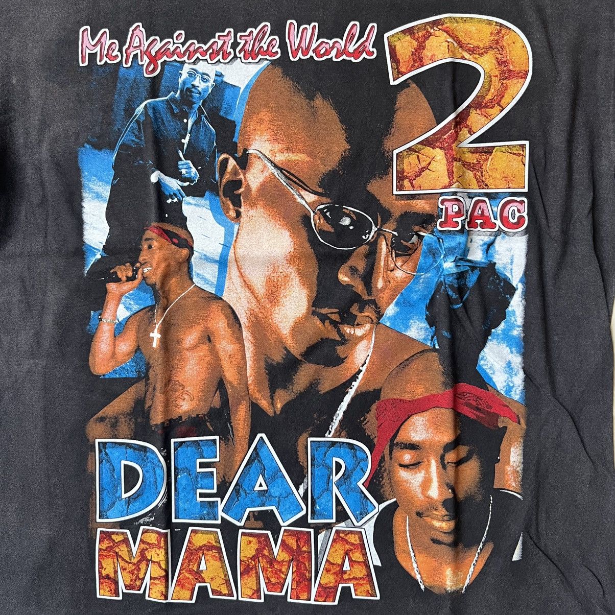 Rap Tees 🔥Tribute Pac🔥Dear Mama 2Pac Me Againts The World Tupac Size US XL / EU 56 / 4 - 3 Thumbnail