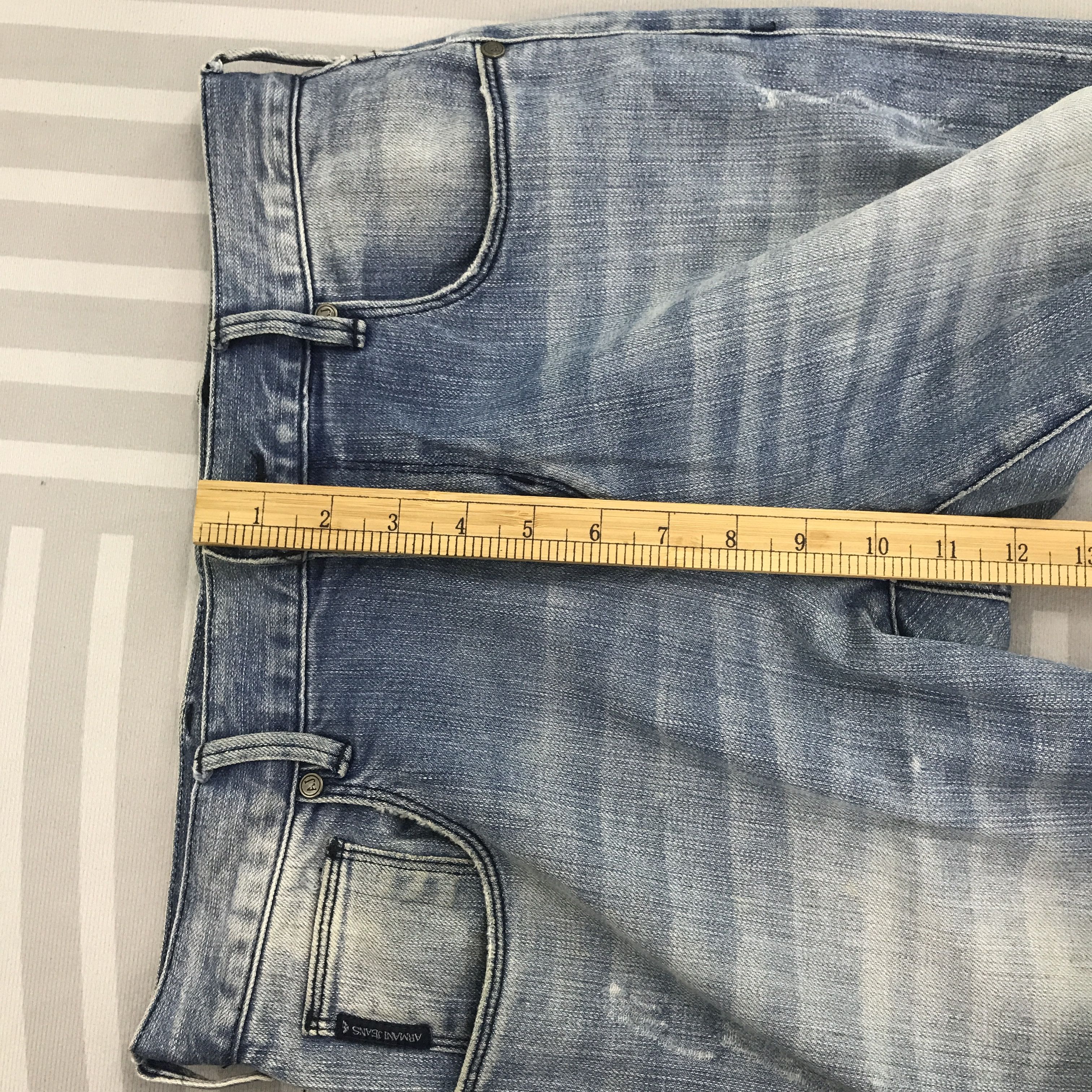 Armani × Vintage Vintage Armani Jeans Distressed Denim Size US 28 / EU 44 - 10 Thumbnail