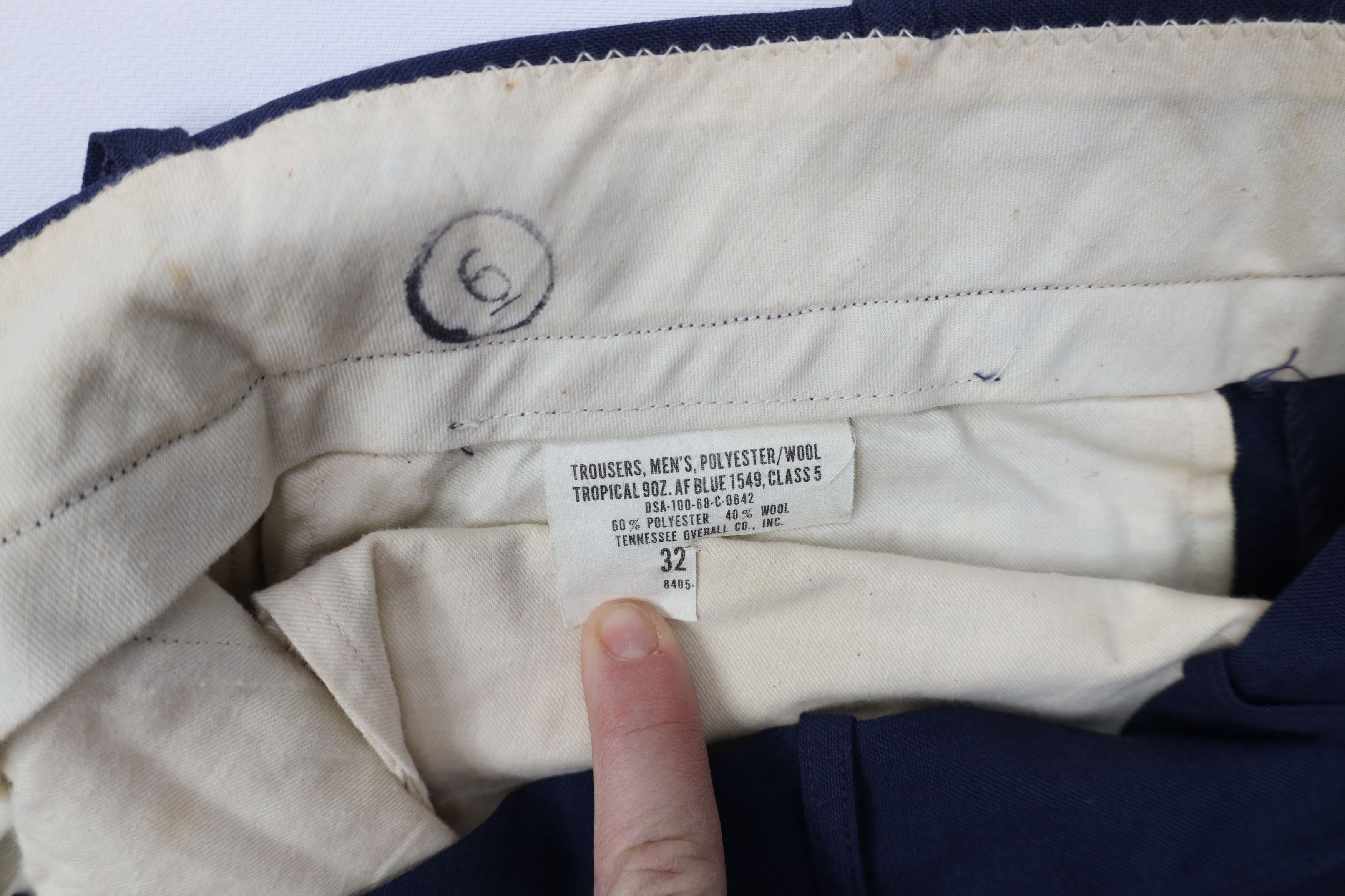 Vintage Vintage 60s Vietnam War AF Class 5 Trousers Pants Blue USA Size US 32 / EU 48 - 8 Thumbnail