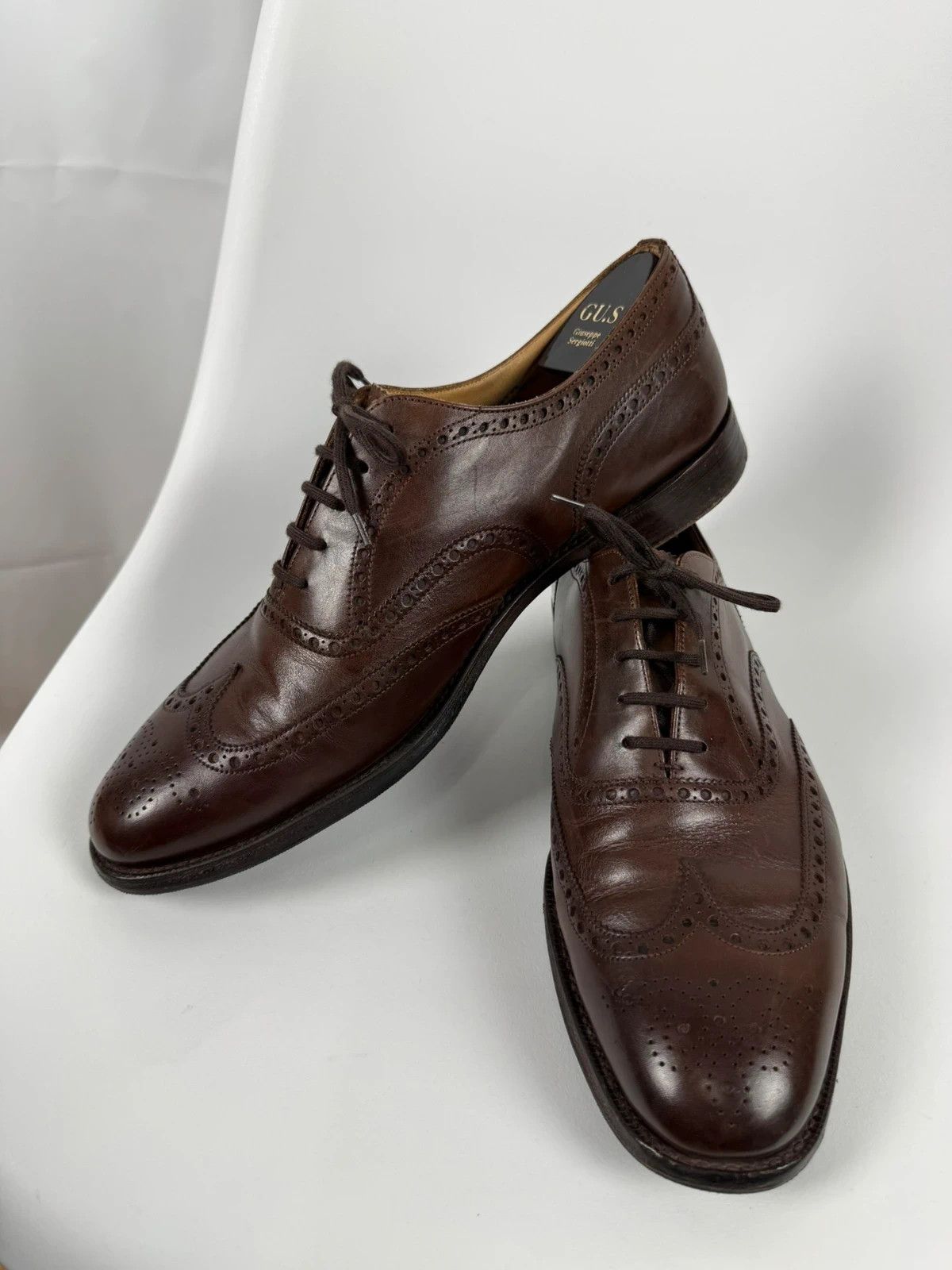 Church's Churchs Oxford Brogues Genuine Leather size 9.5 Size US 10.5 / EU 43-44 - 6 Thumbnail