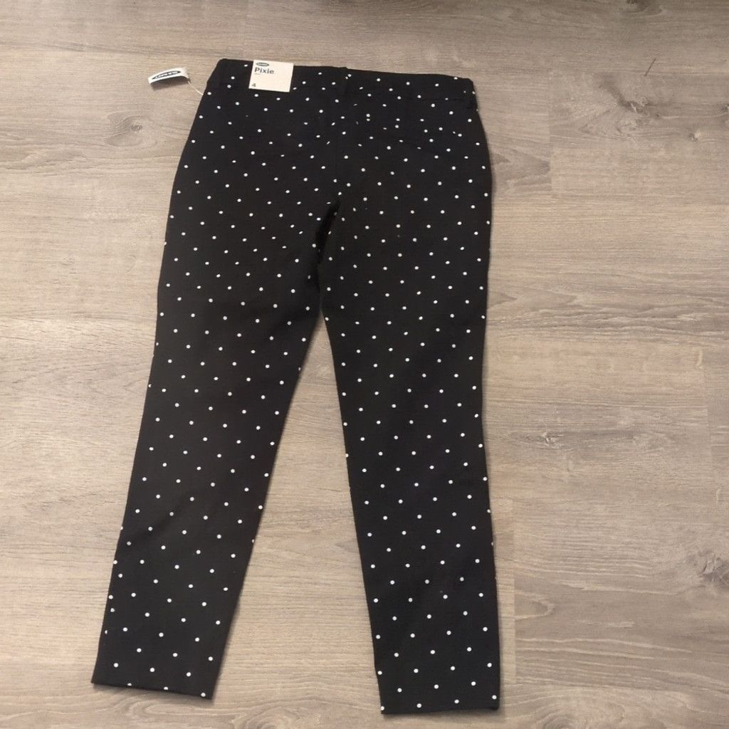 Old Navy Old Navy black polka dot ankle length pants size 4 Size 27" / US 4 / IT 40 - 7 Thumbnail