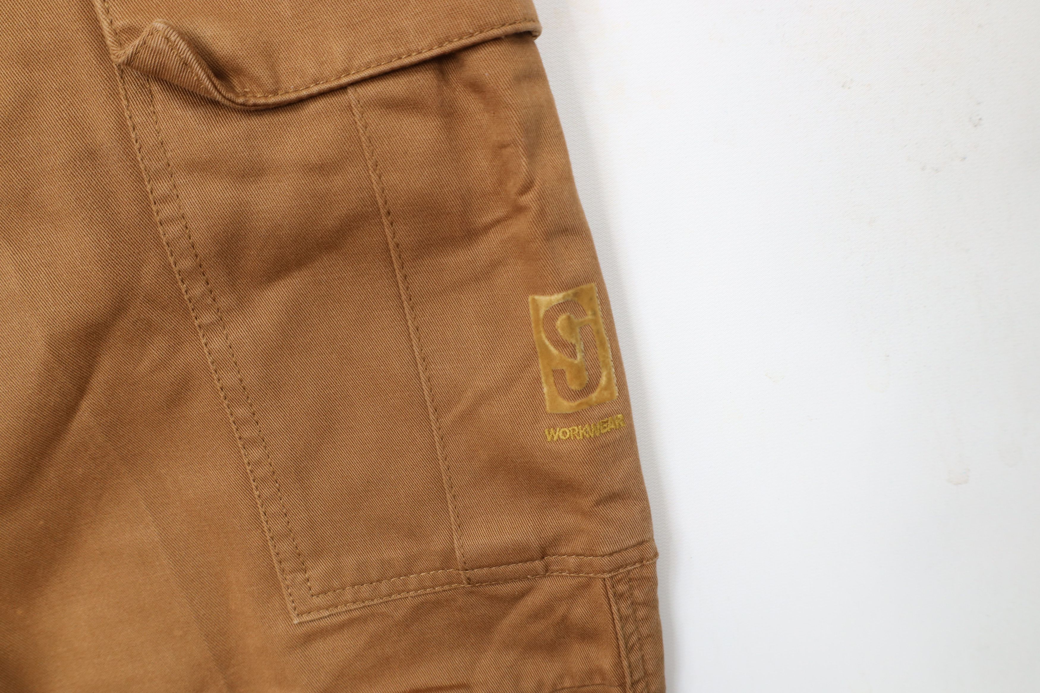 Sean John × Vintage Vintage 90s Y2K Sean John Baggy Wide Leg Cargo Pants Brown Size US 32 / EU 48 - 5 Thumbnail