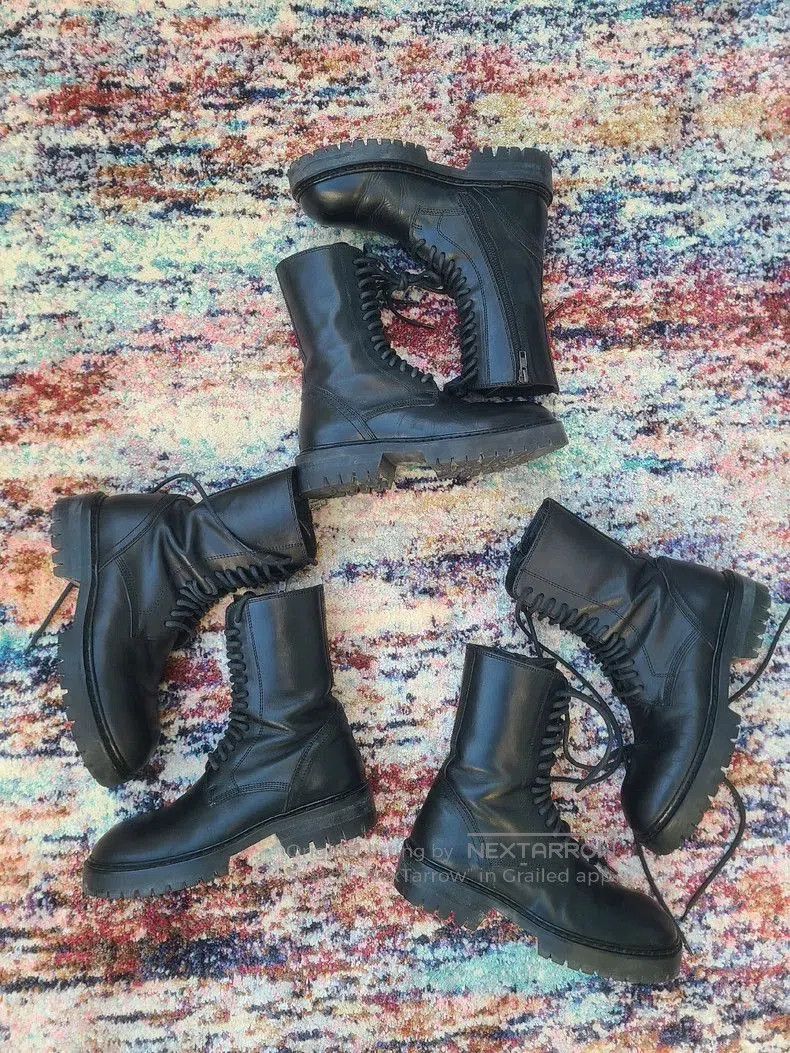Ann Demeulemeester Ann Demeulemeester Women's Lace-Up Boots. Size US 7 / IT 37 - 4 Thumbnail