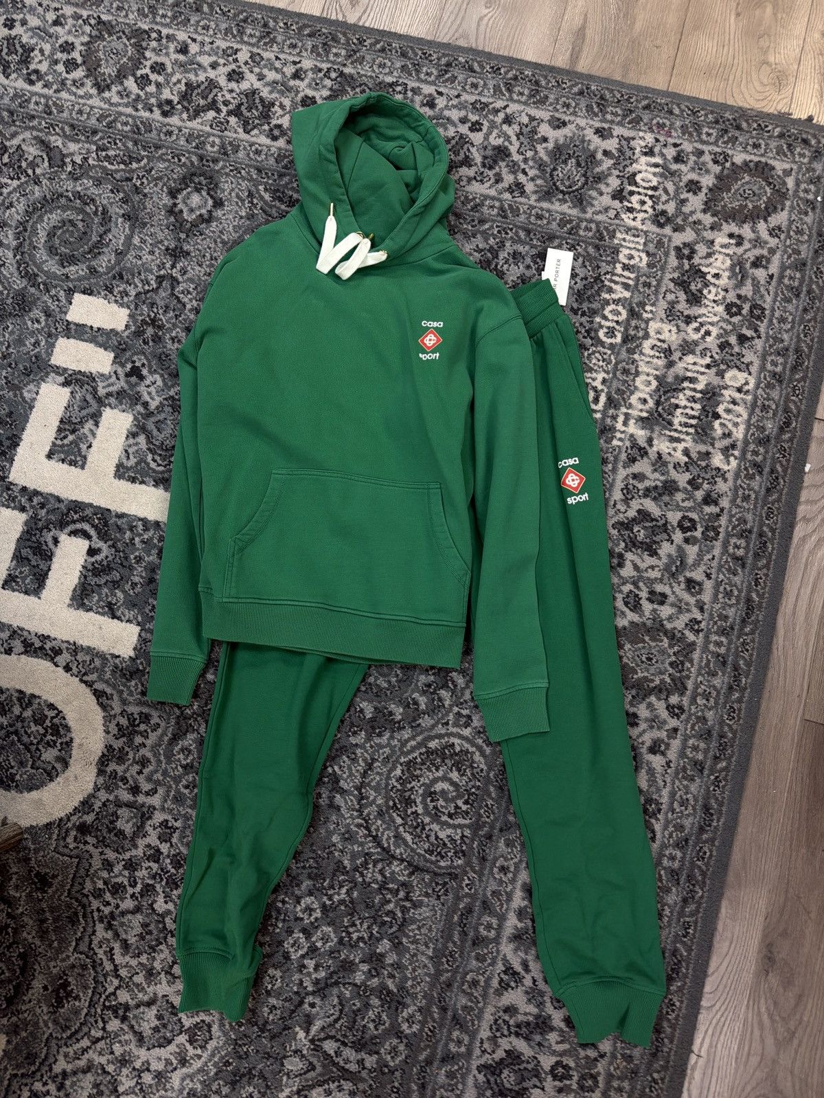Casablanca Casablanca sweatsuit green mini logo Size US M / EU 48-50 / 2 - 1 Thumbnail