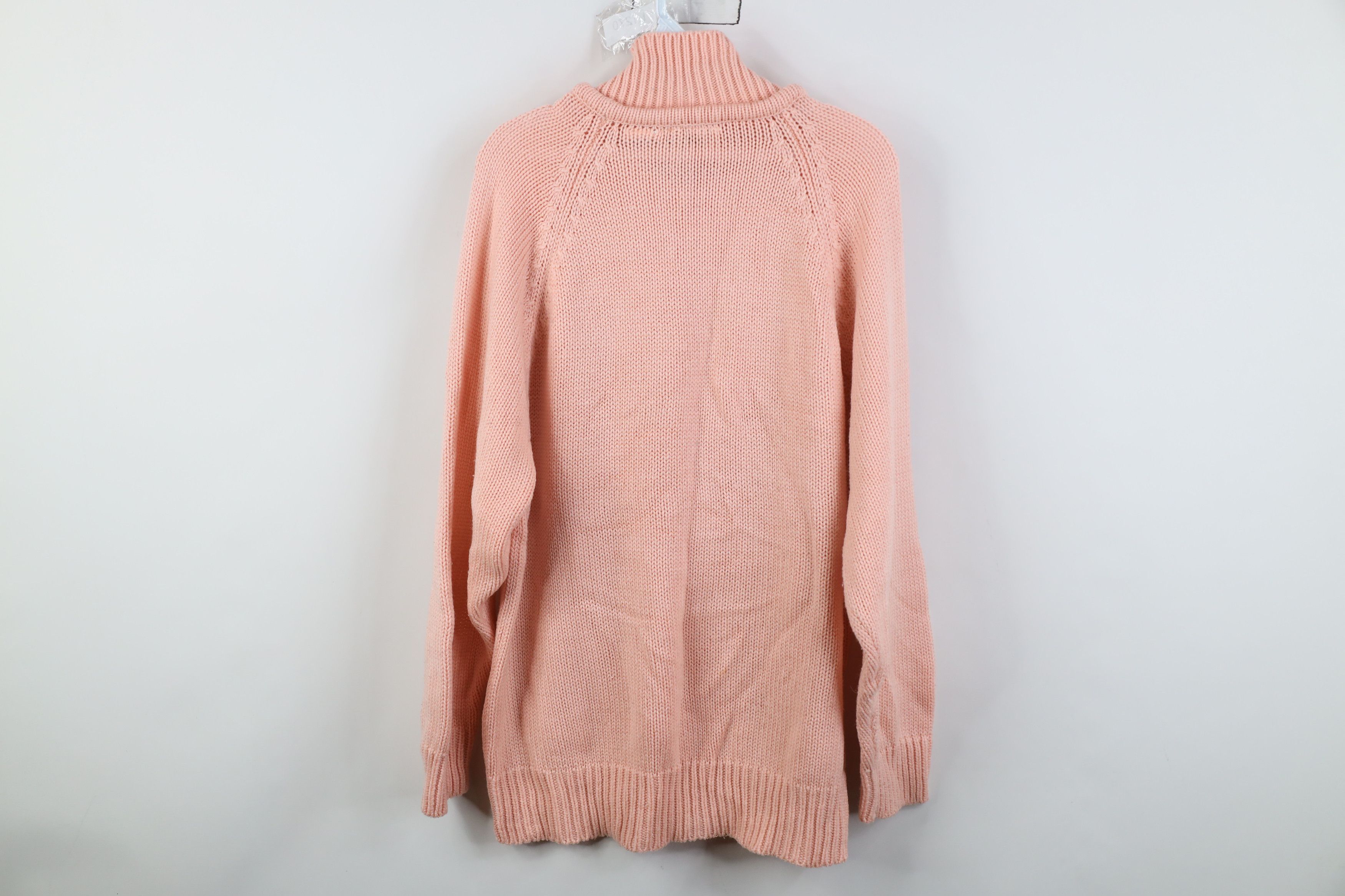 Vintage Vintage 70s Streetwear Ribbed Knit Collared Sweater Pink Size L / US 10 / IT 46 - 9 Thumbnail
