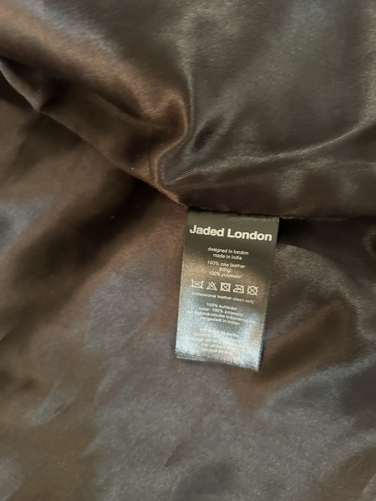 Jaded London Jaded London Black Real Leather Piston Jacket Size US L / EU 52-54 / 3 - 6 Thumbnail