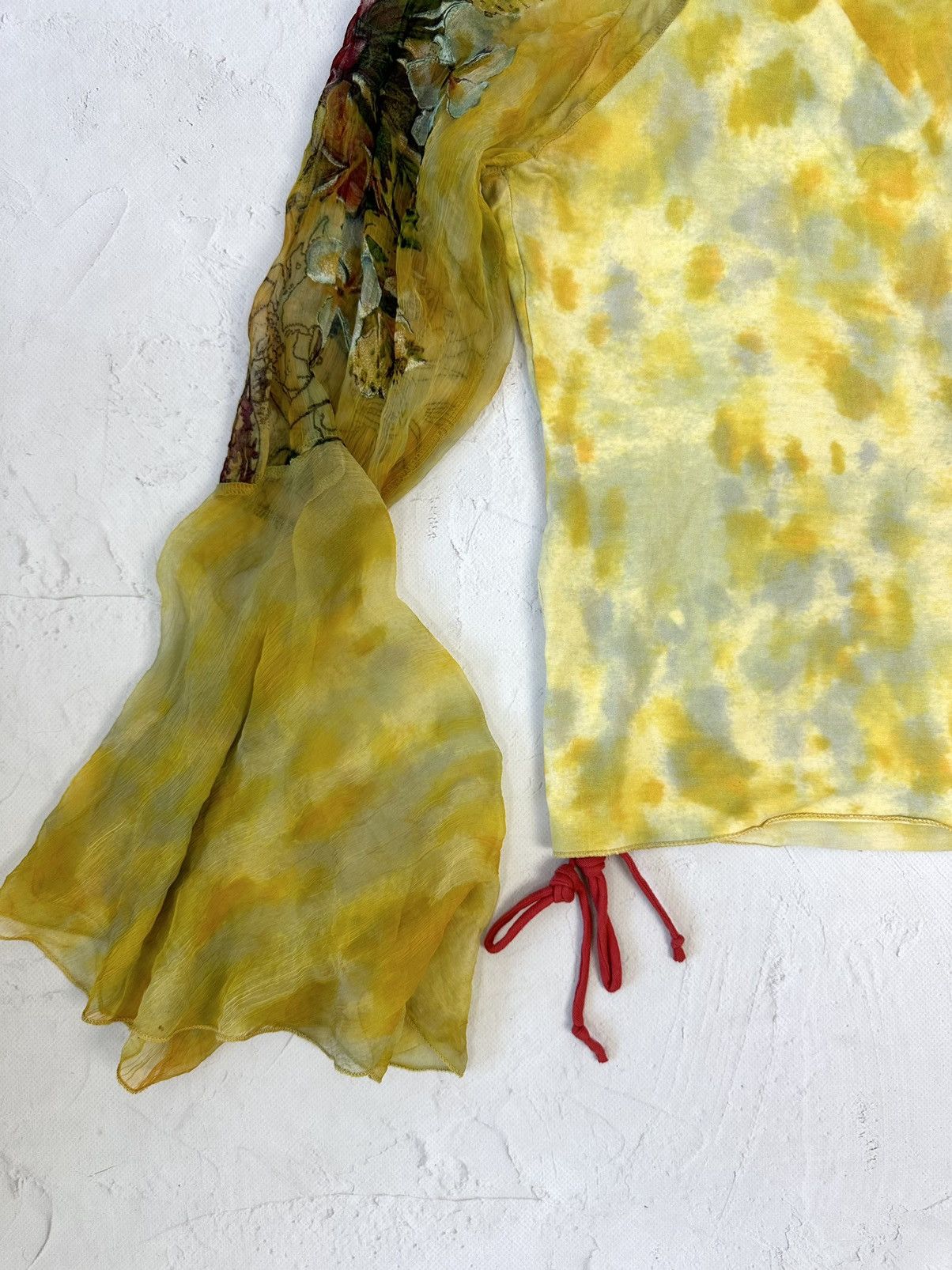 If Six Was Nine Vintage Printed Mesh Flared Sleeves Jumper Size M / US 6-8 / IT 42-44 - 12 Thumbnail