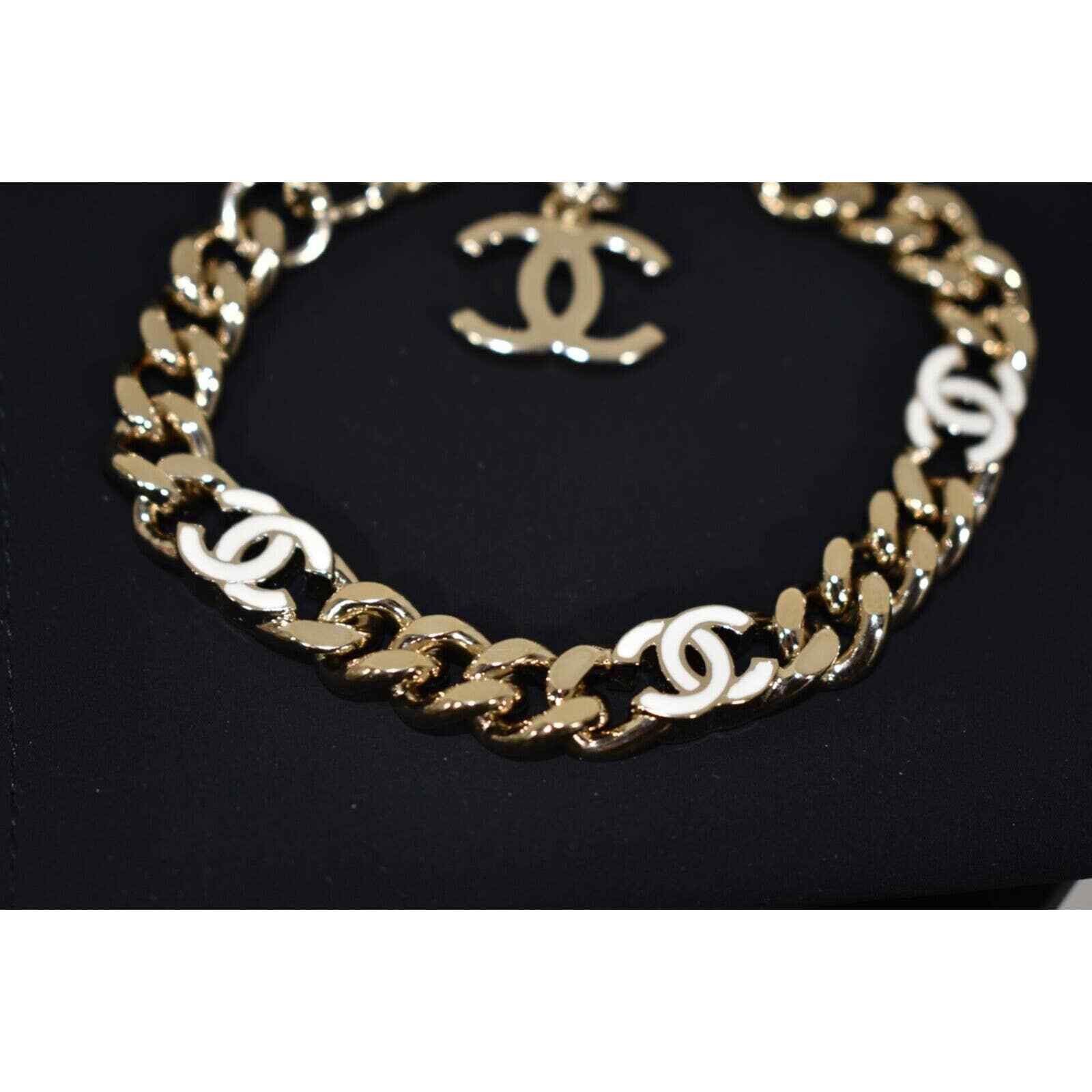 Chanel Chanel 22S Gold Chain Link Adjustable Runway Arm Bracelet Size ONE SIZE - 9 Thumbnail