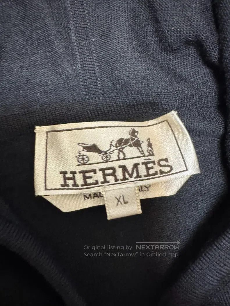 Hermes Hermes Wool cardigan, pig nose pattern hollowed-out design Size US XL / EU 56 / 4 - 7 Thumbnail