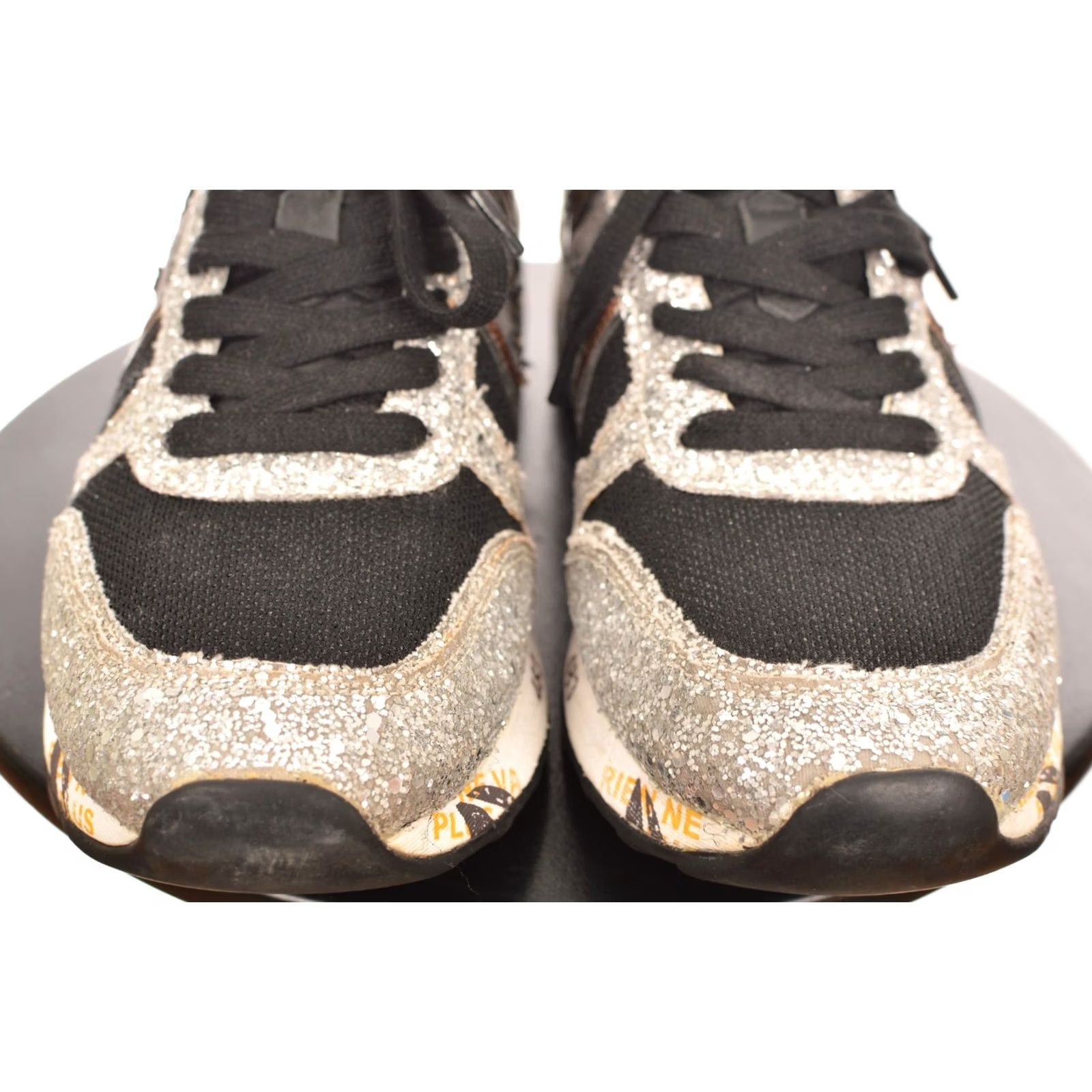 Premiata Premiata VAR 1618 Womens Glittered Sneakers Size 40 Gray Athletic Shoes Ladies 9.5 US Size US 10 / IT 40 - 3 Thumbnail