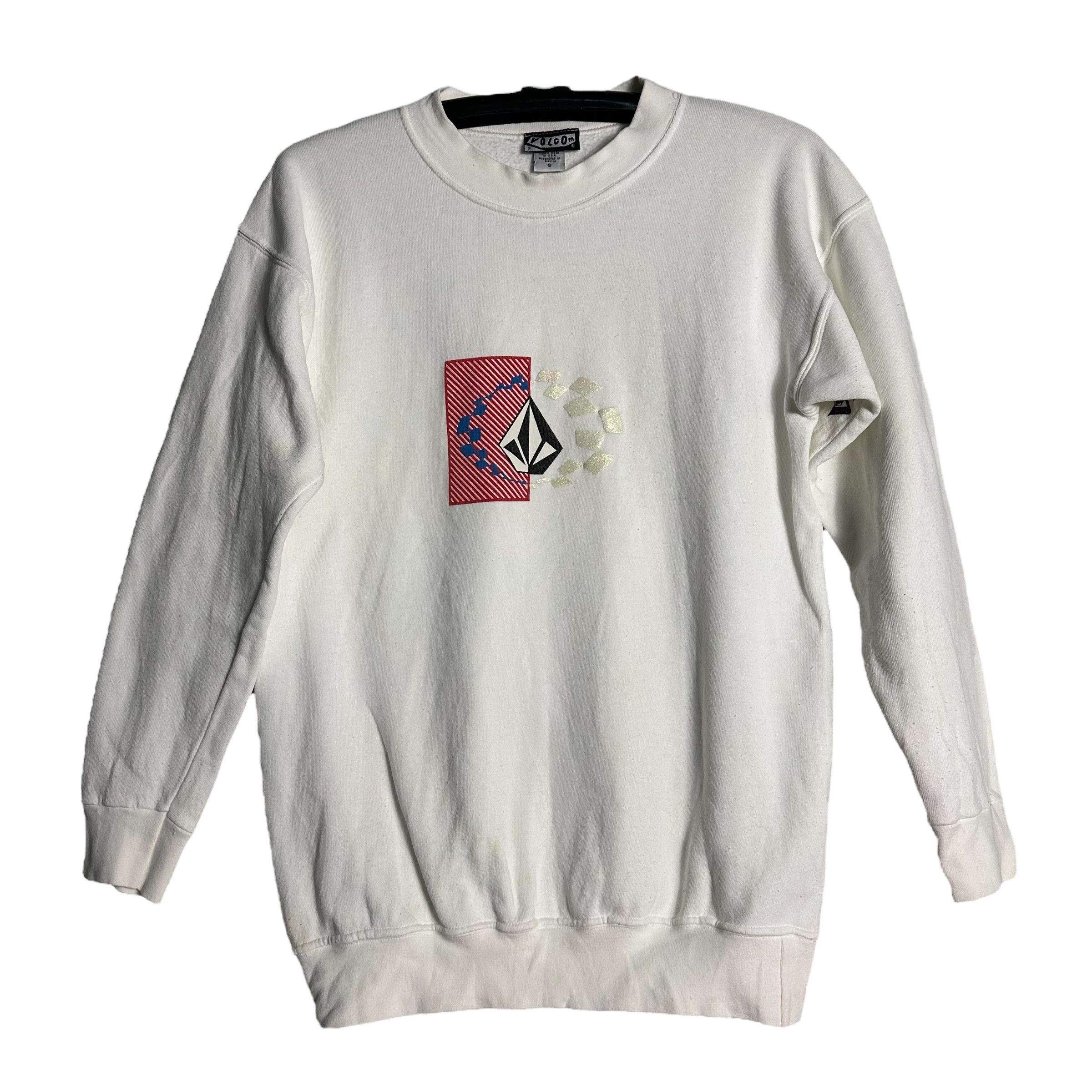 Volcom 🔥RARE🔥Vintage 90s Volcom Crisp Stone Skateboard Sweatshirt Size US S / EU 44-46 / 1 - 1 Thumbnail