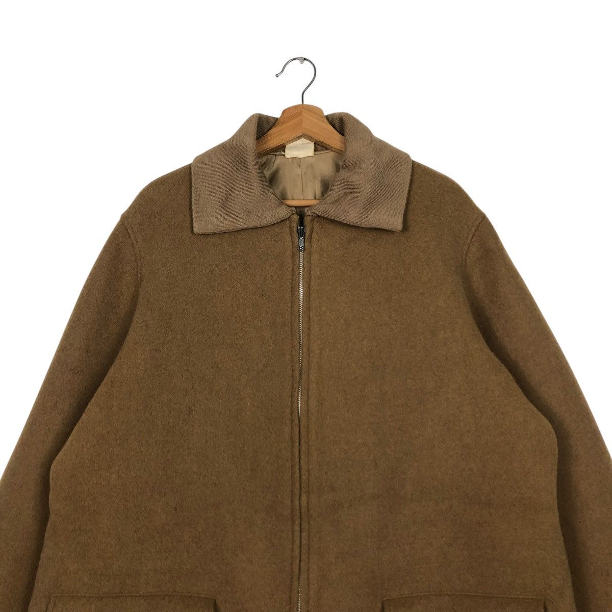 Yohji Yamamoto 🔥VINTAGE CHORE WOOL JACKET Y’S FOR MEN ZIPPER HIGH COLLAR Size US M / EU 48-50 / 2 - 5 Thumbnail