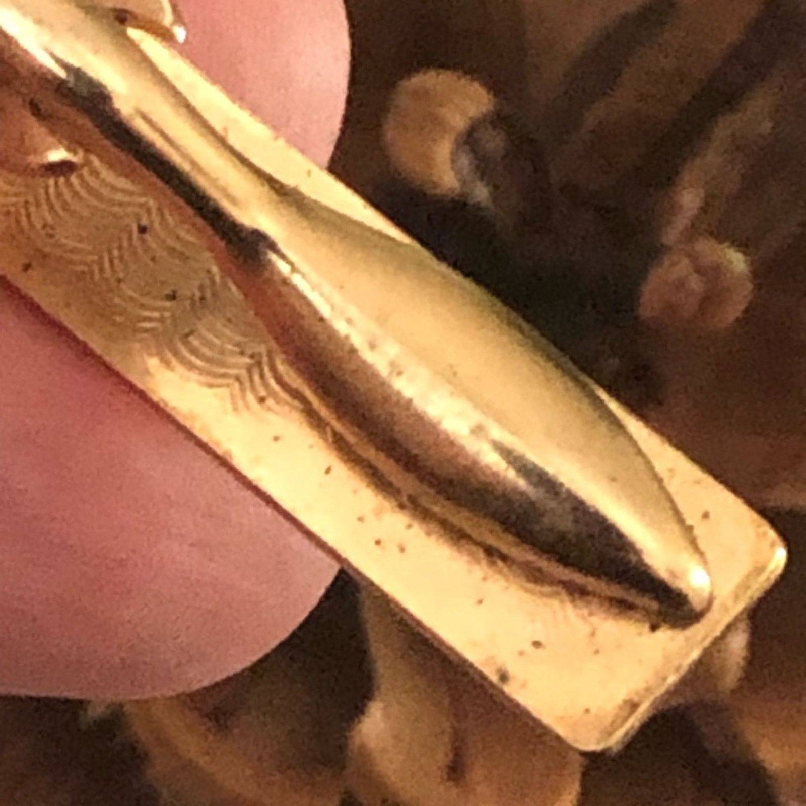 Vintage Vintage men’s gold floral design tie bar tie clip Size ONE SIZE - 6 Thumbnail