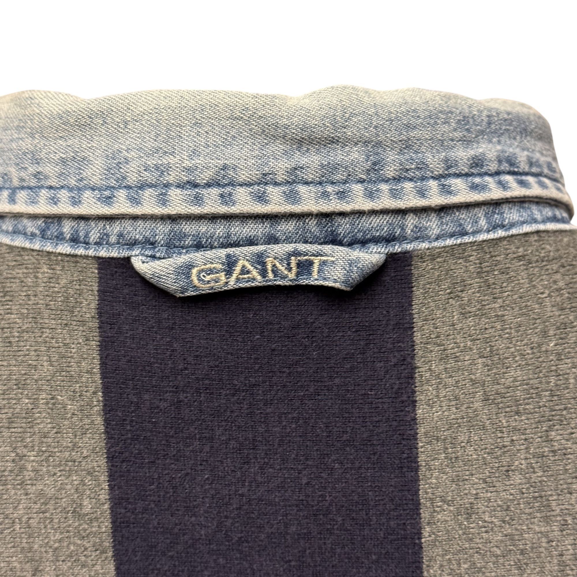 Gant Vtg Gant COLORBLOCK STRIPE Logo Crest Streetwear Polo Rugby Size US L / EU 52-54 / 3 - 5 Thumbnail