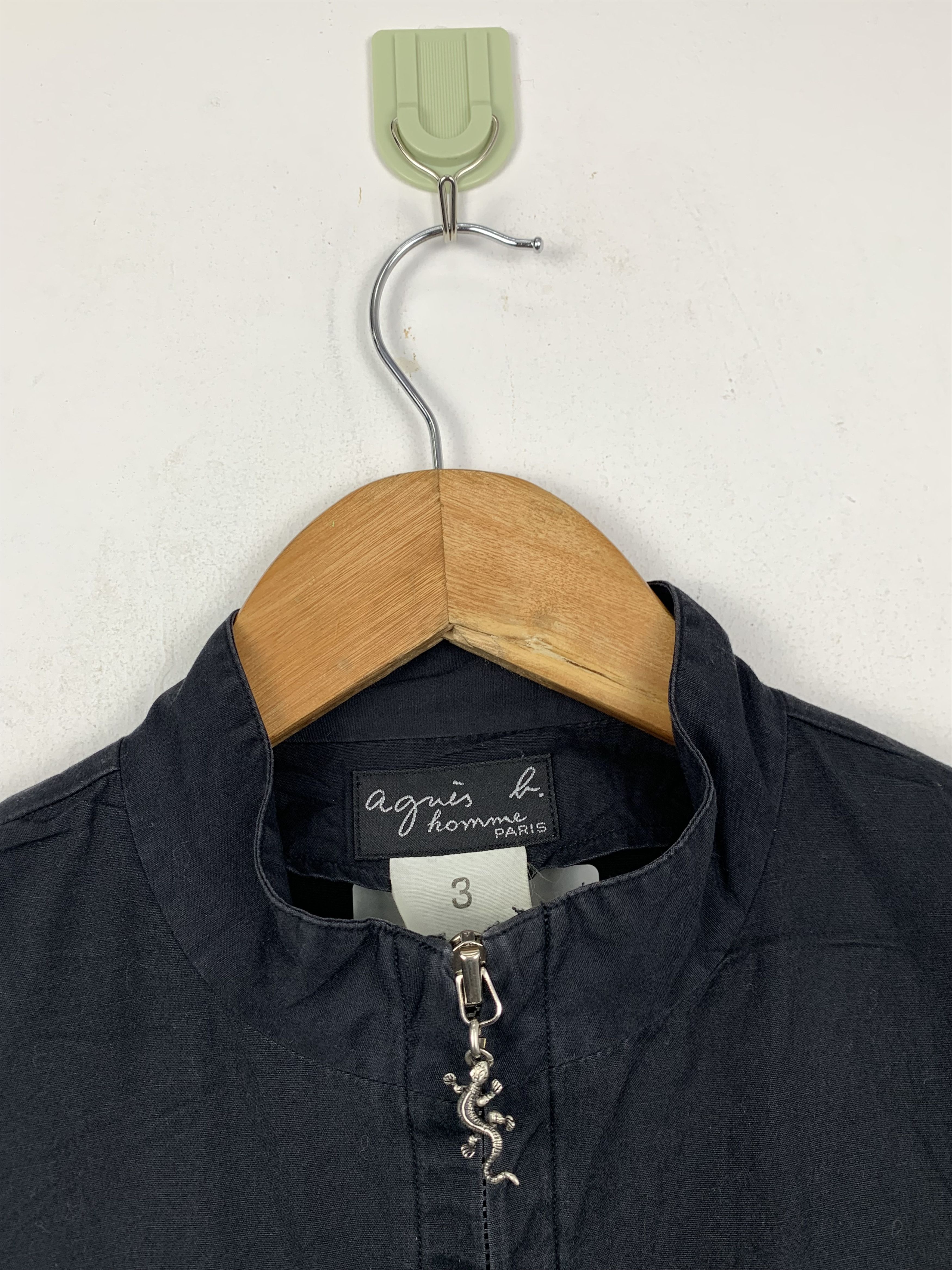 agnes b. Vintage Agnes B. Zipper Denim Jacket J1424 Size US M / EU 48-50 / 2 - 8 Thumbnail