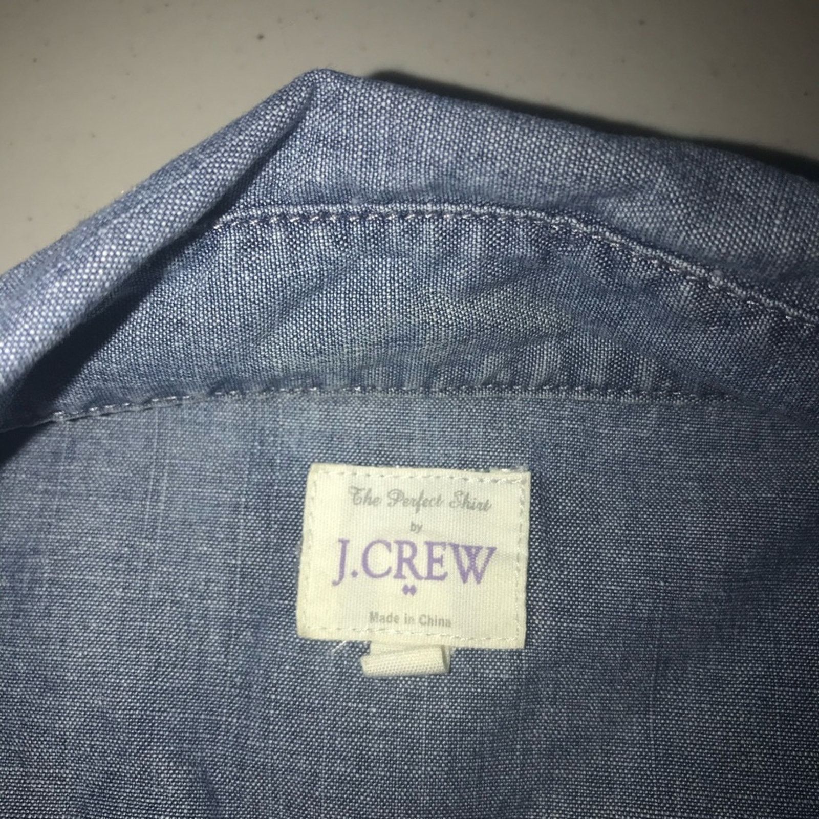 J.Crew J. Crew Blue Button Down Cotton Shirt Size XS Size XS / US 0-2 / IT 36-38 - 3 Thumbnail