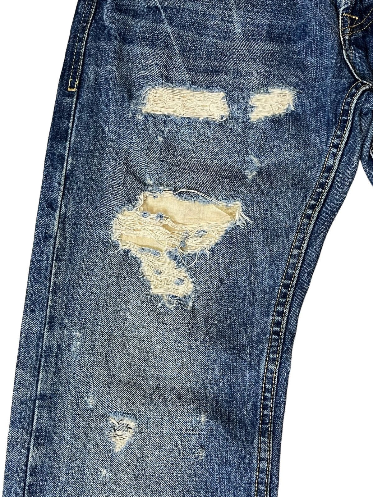 Cult Of Individuality SICK JAPANESE CULT OF INDIVIDUALITY SELVEDGE DISTRESS DENIM Size US 34 / EU 50 - 5 Thumbnail