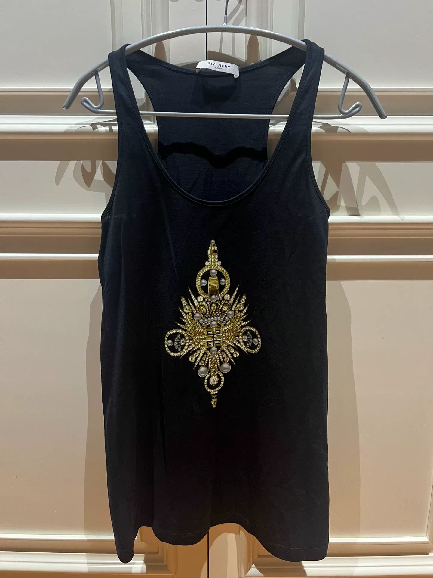 Givenchy Givenchy Women's Black Cross Embroidered Camisole Size XS / US 0-2 / IT 36-38 - 1 Thumbnail