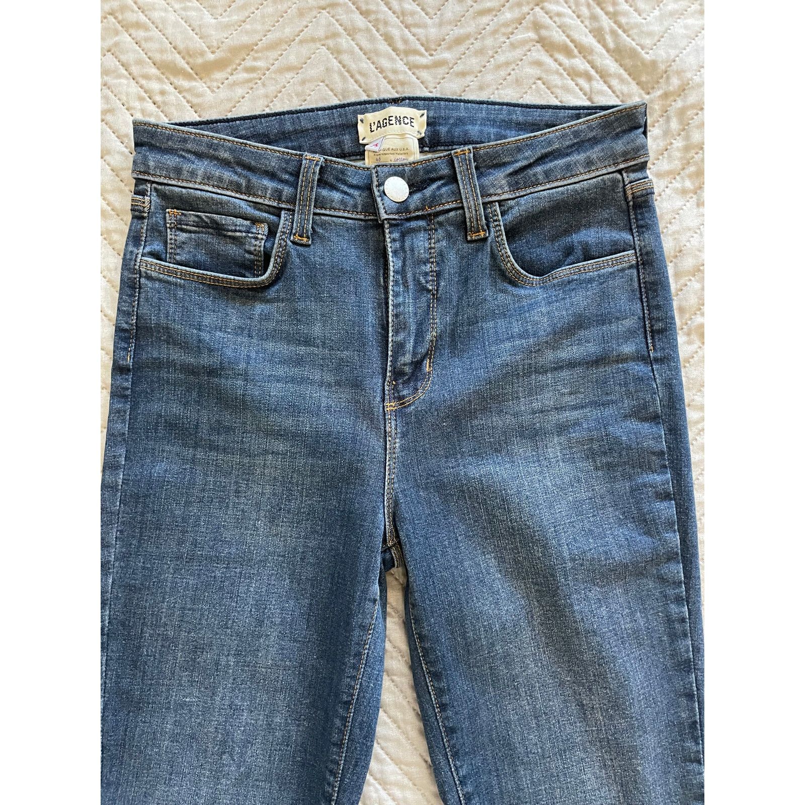 L'AGENCE L’AGENCE Women’s Skinny Jeans Blue Denim High Rise Size 25 Size 25" / US 0 / IT 36 - 2 Thumbnail