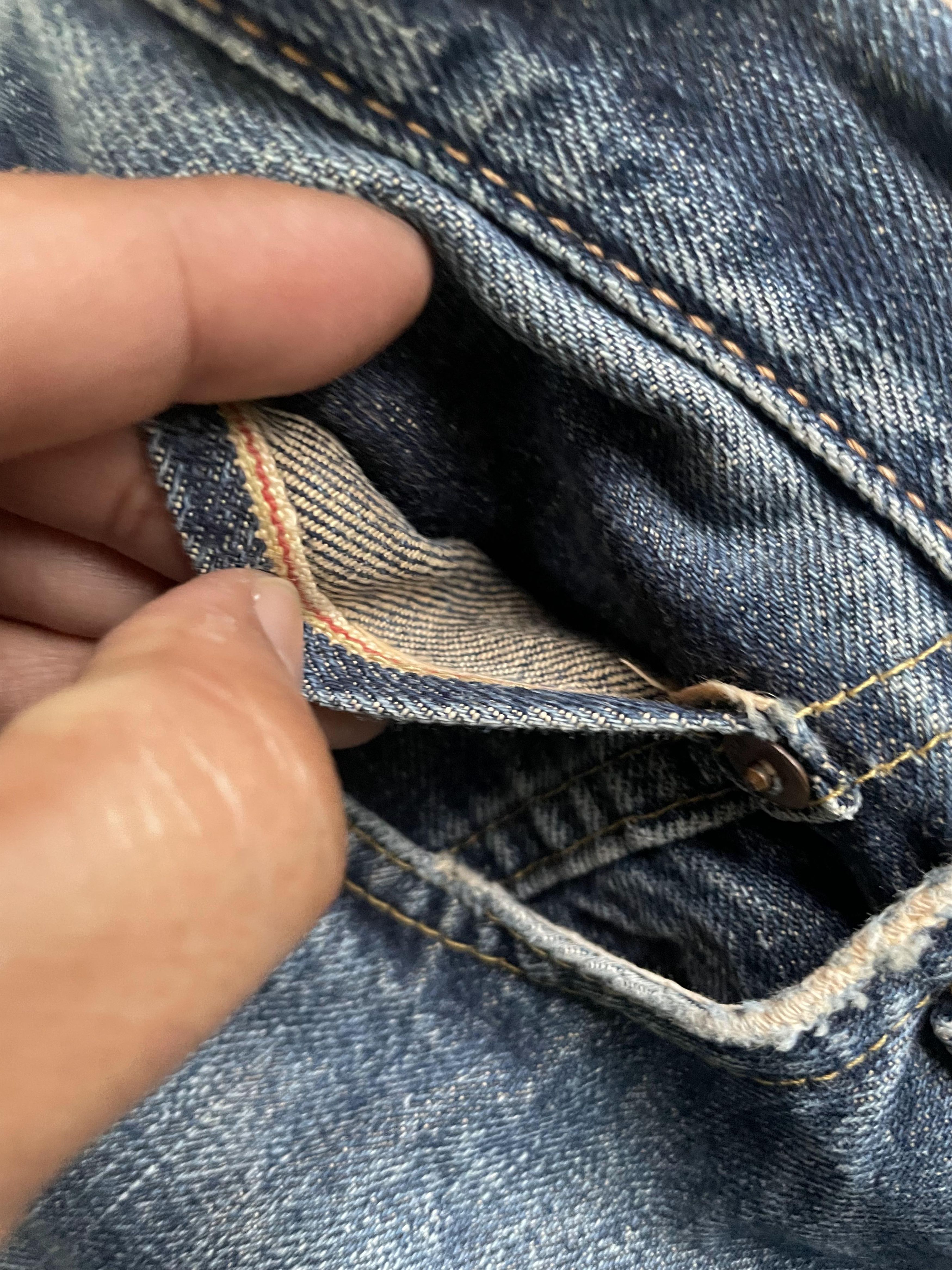 Edwin Vintage Edwin 505 X Selvedge Distresed Denim Size US 32 / EU 48 - 9 Thumbnail