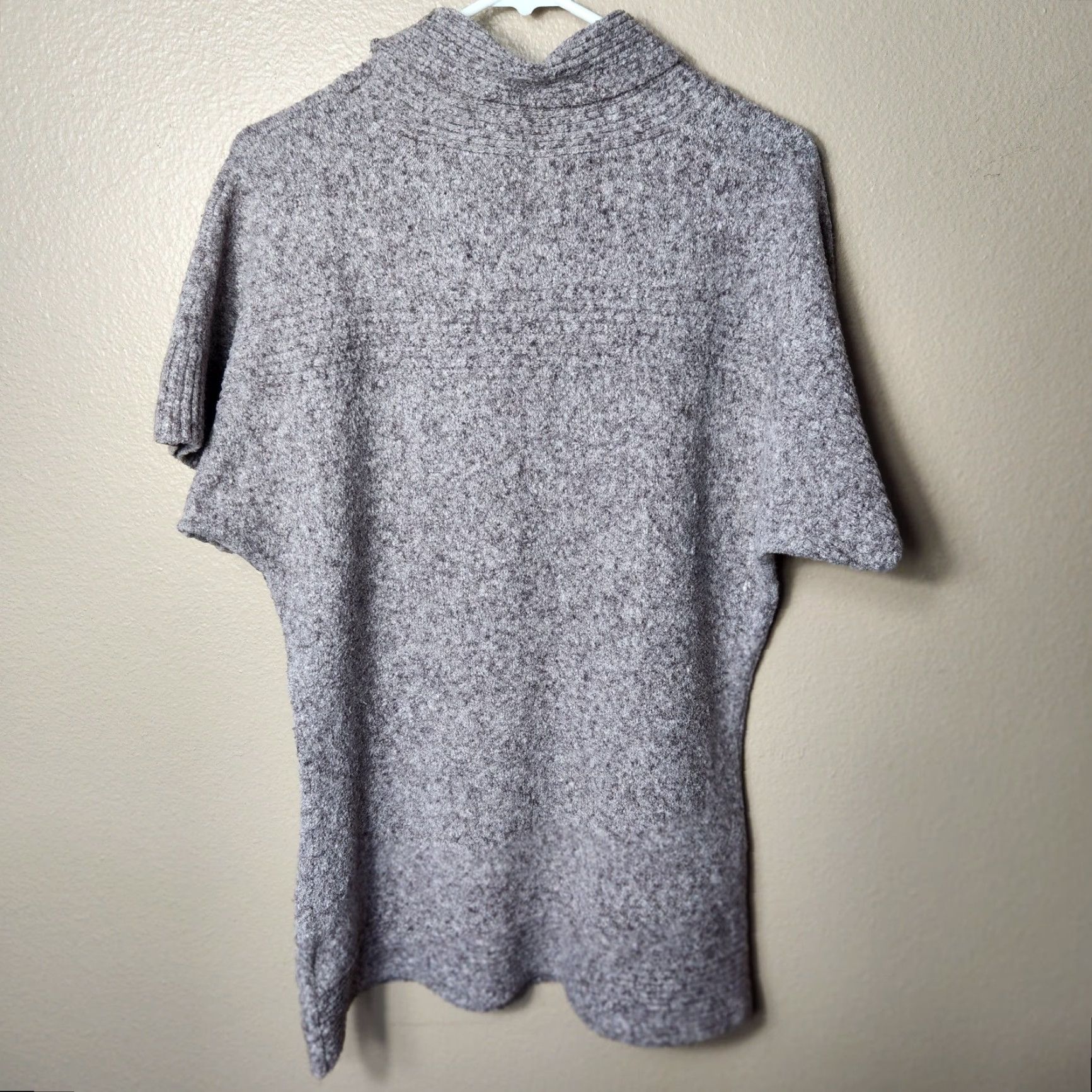 Vintage Columbia Womens Purple Heather Short Sleeve Cowl Neck Tunic Sweater-Size M Size M / US 6-8 / IT 42-44 - 6 Thumbnail
