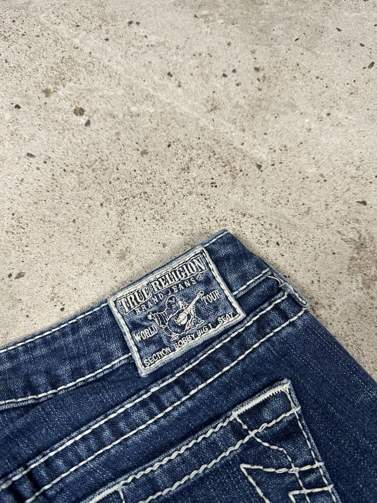 True Religion × Vintage Vintage Y2K True Religion Bobby Big T Flare Denim Pants Jean Size US 27 - 19 Thumbnail