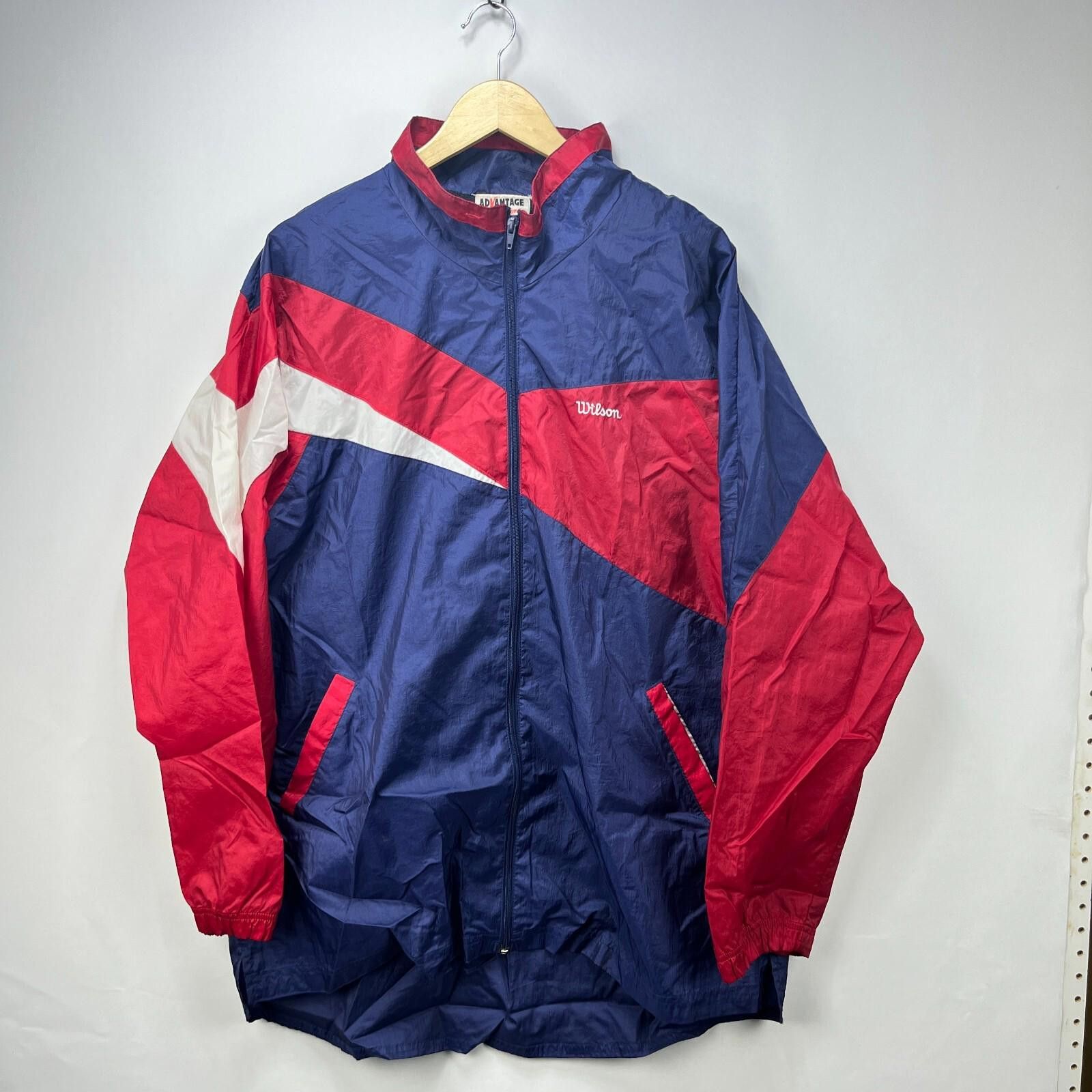 Wilson Vintage '90s Wilson Advantage Windbreaker Jacket XL Tennis Size US XL / EU 56 / 4 - 1 Thumbnail