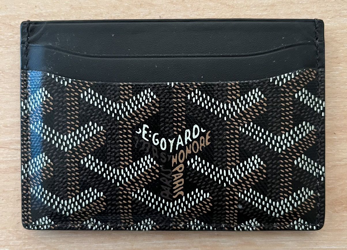 image of Goyard Saint Sulpice Black Cardholder, Men's