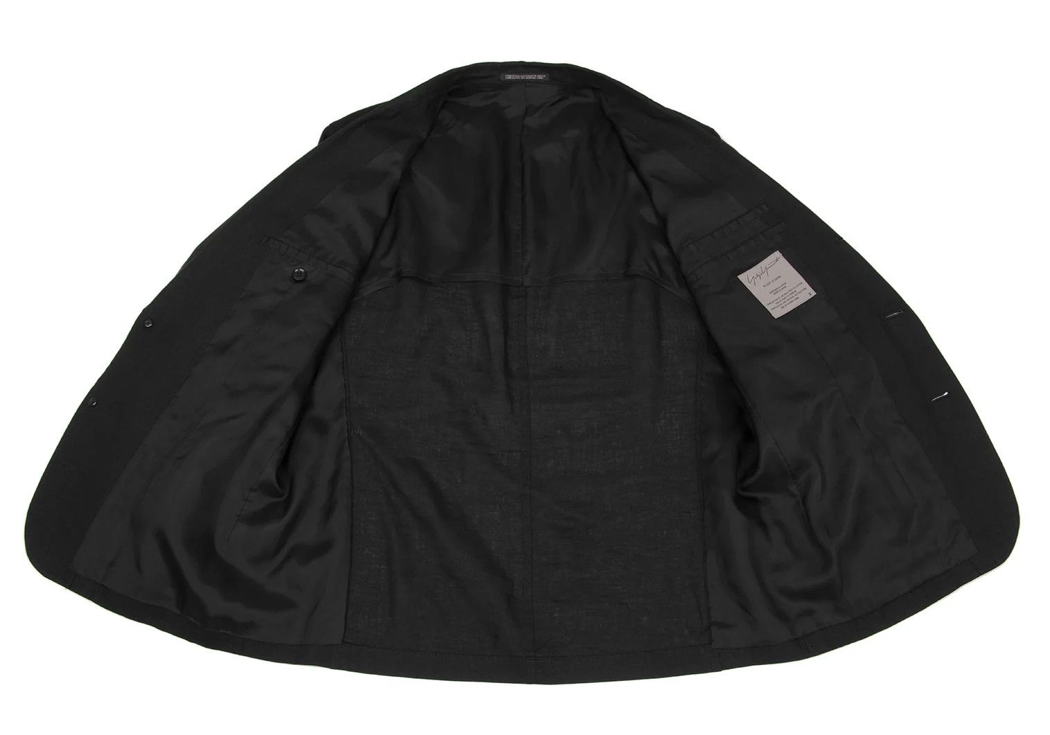 Yohji Yamamoto Yohji Yamamoto Linen Tailored Jacket Black 2 Size US M / EU 48-50 / 2 - 12 Thumbnail