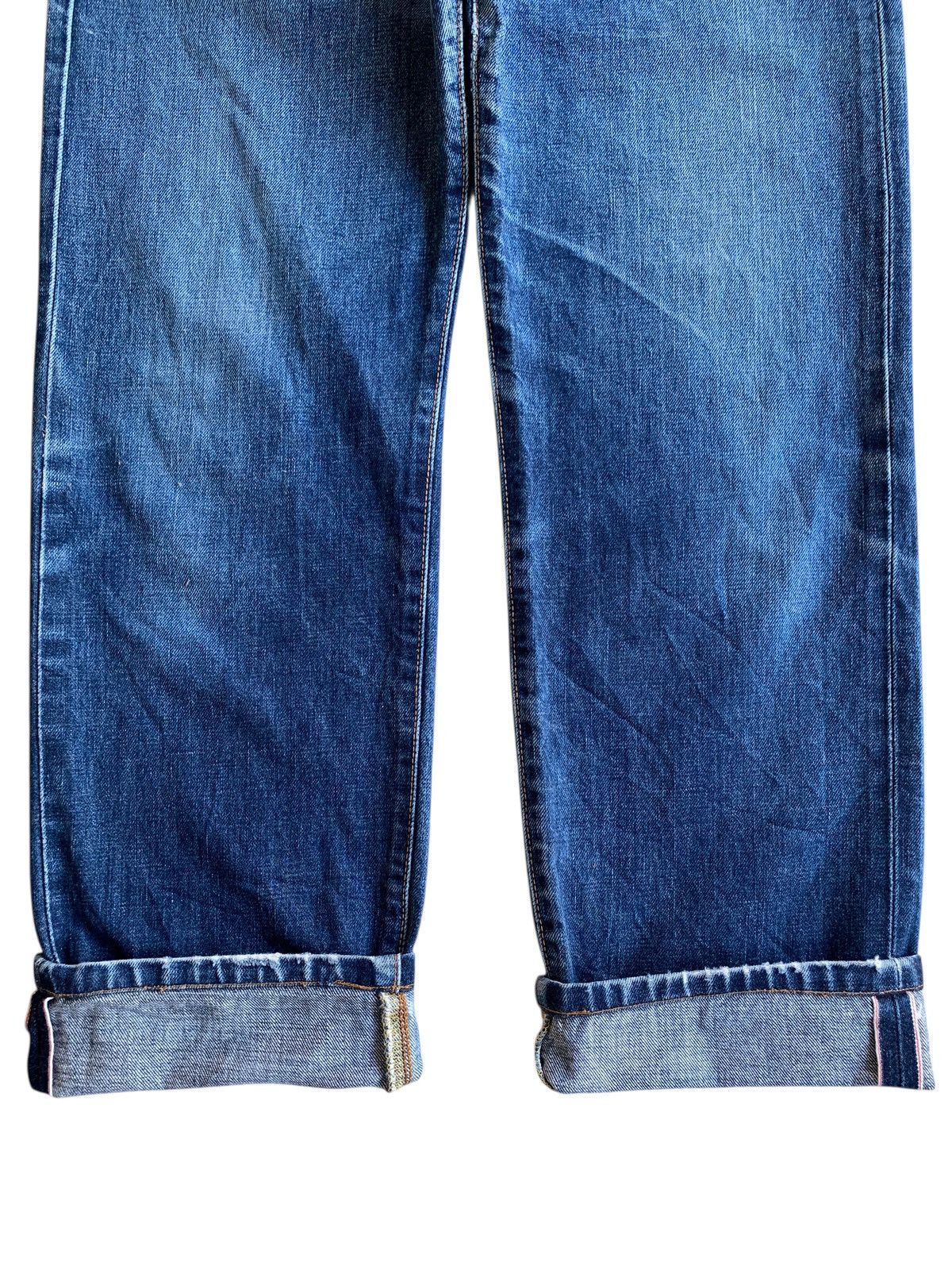 Edwin VINTAGE EDWIN 505XX SELVEDGE FADED JAPANESE DISTRESSED DENIM Size US 30 / EU 46 - 12 Thumbnail