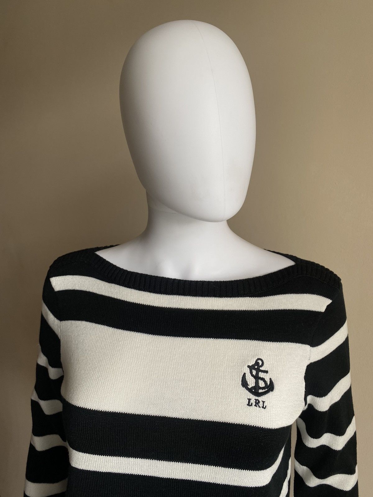 Polo Ralph Lauren Ralph Lauren Black Label Striped Boatneck Sweater Size S Size S / US 4 / IT 40 - 6 Thumbnail