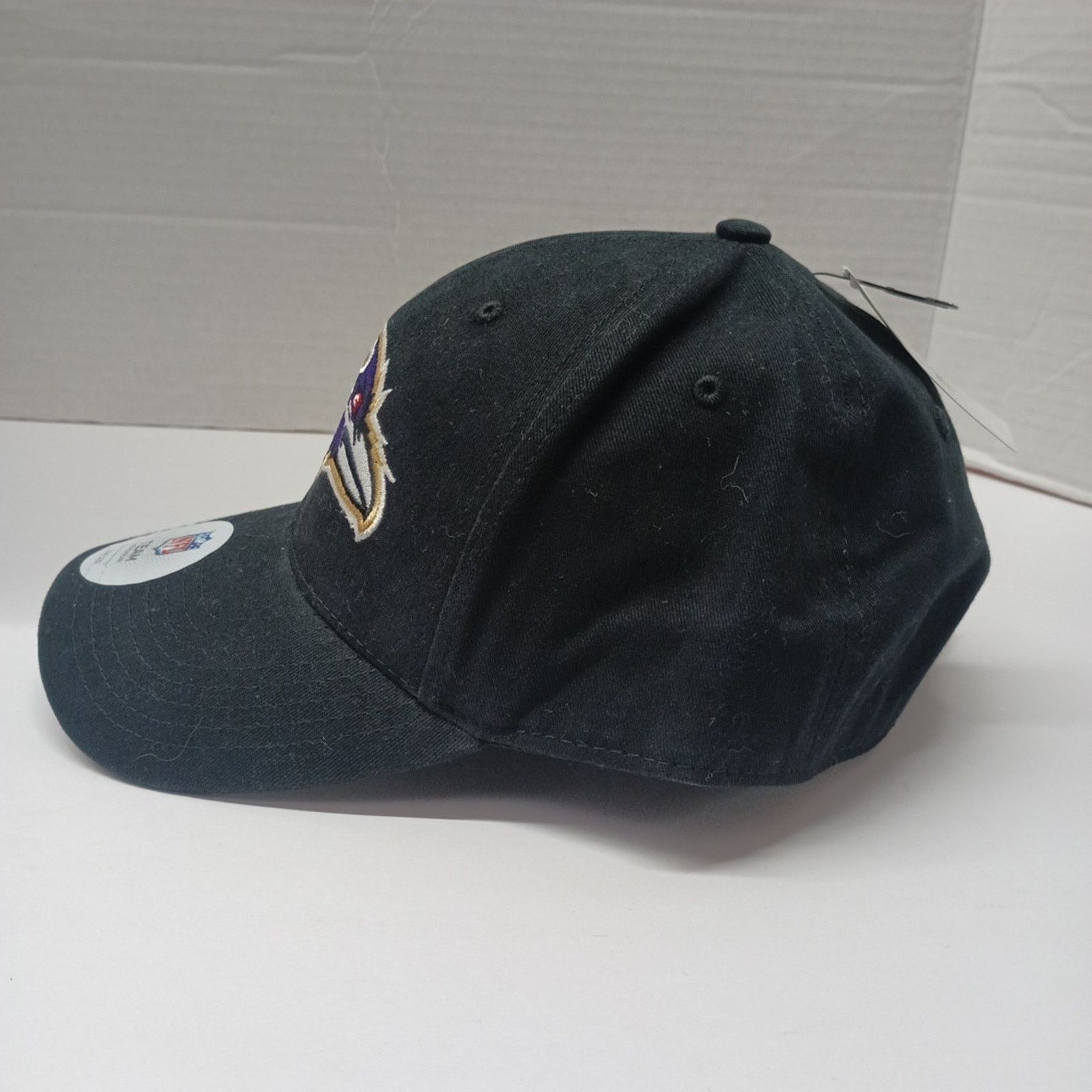 NFL Baltimore Ravens Adjustable Strap Back Hat One Size Black Size ONE SIZE - 4 Thumbnail