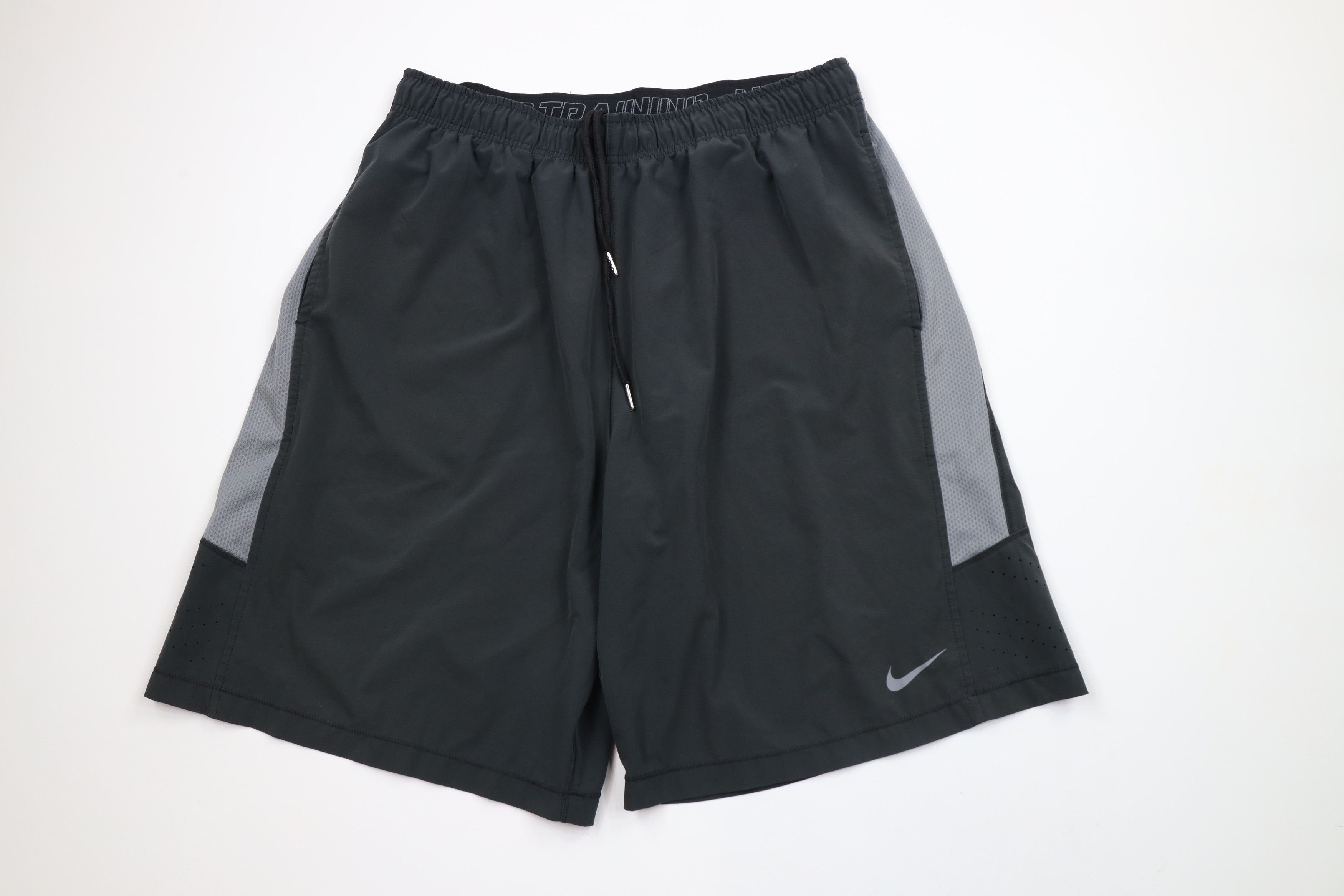 Nike × Vintage Nike Pro Training Mini Swoosh Vented Gym Basketball Shorts Size US 36 / EU 52 - 1 Thumbnail