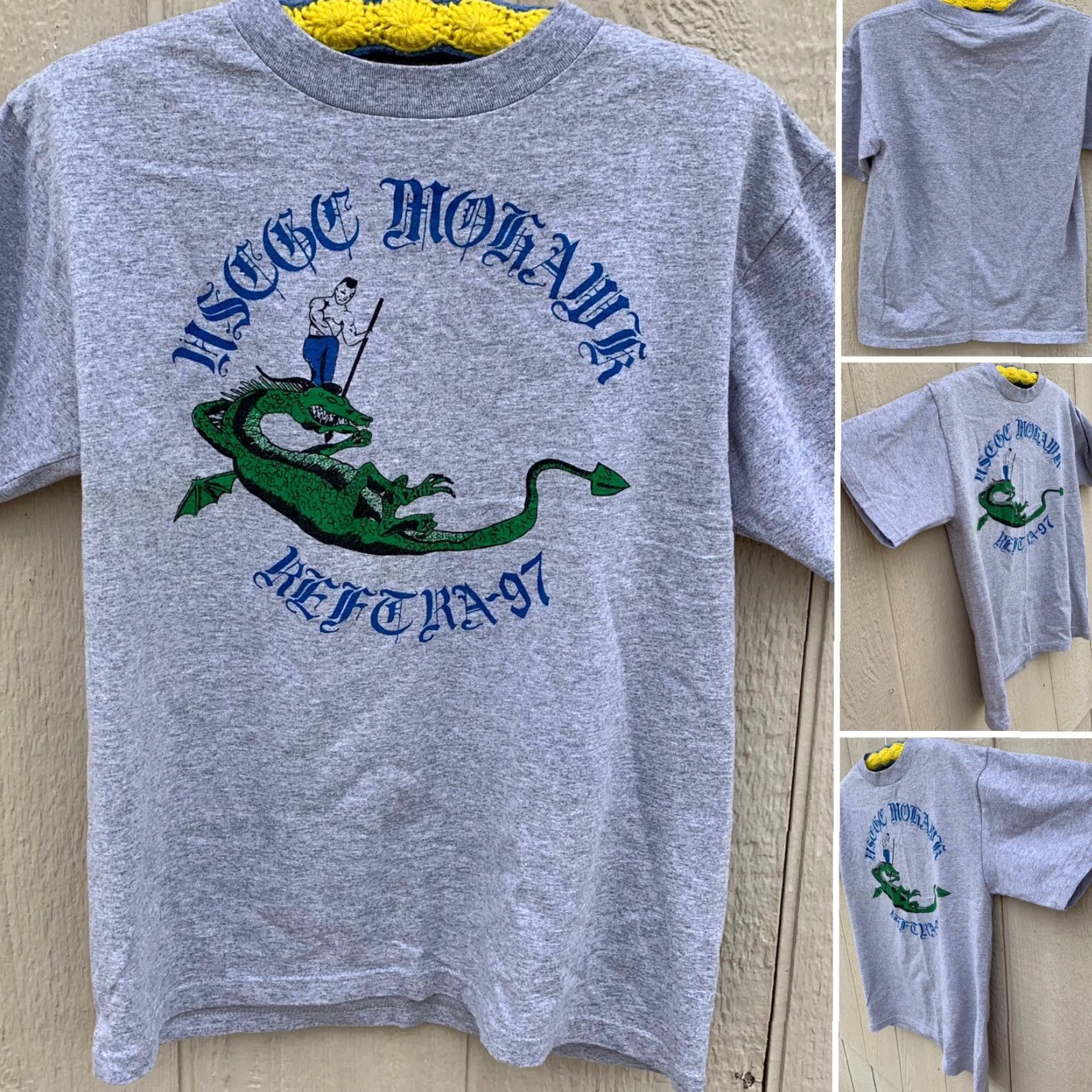 Vintage VINTAGE USCGC Mohawk REFTRA 97 T Shirt Made In USA Size M Medium Gray Graphic Print Men Shirt 90s US Coast Guard Cutter Mohawk Mens TSF Sportswear Size US M / EU 48-50 / 2 - 2 Thumbnail