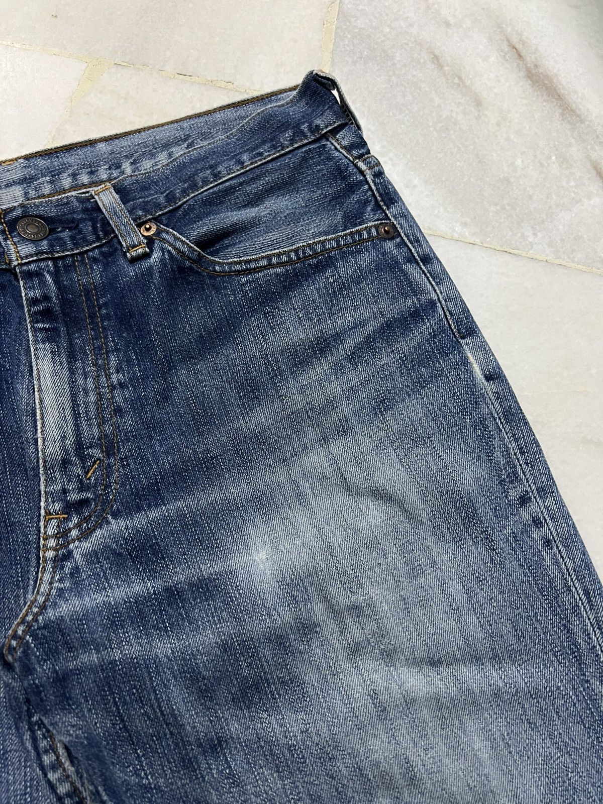 Jean × Levi's × Vintage 💥Flare💥Insane 90’s Style Levis 517 Distressed Faded Jean Size US 32 / EU 48 - 8 Thumbnail