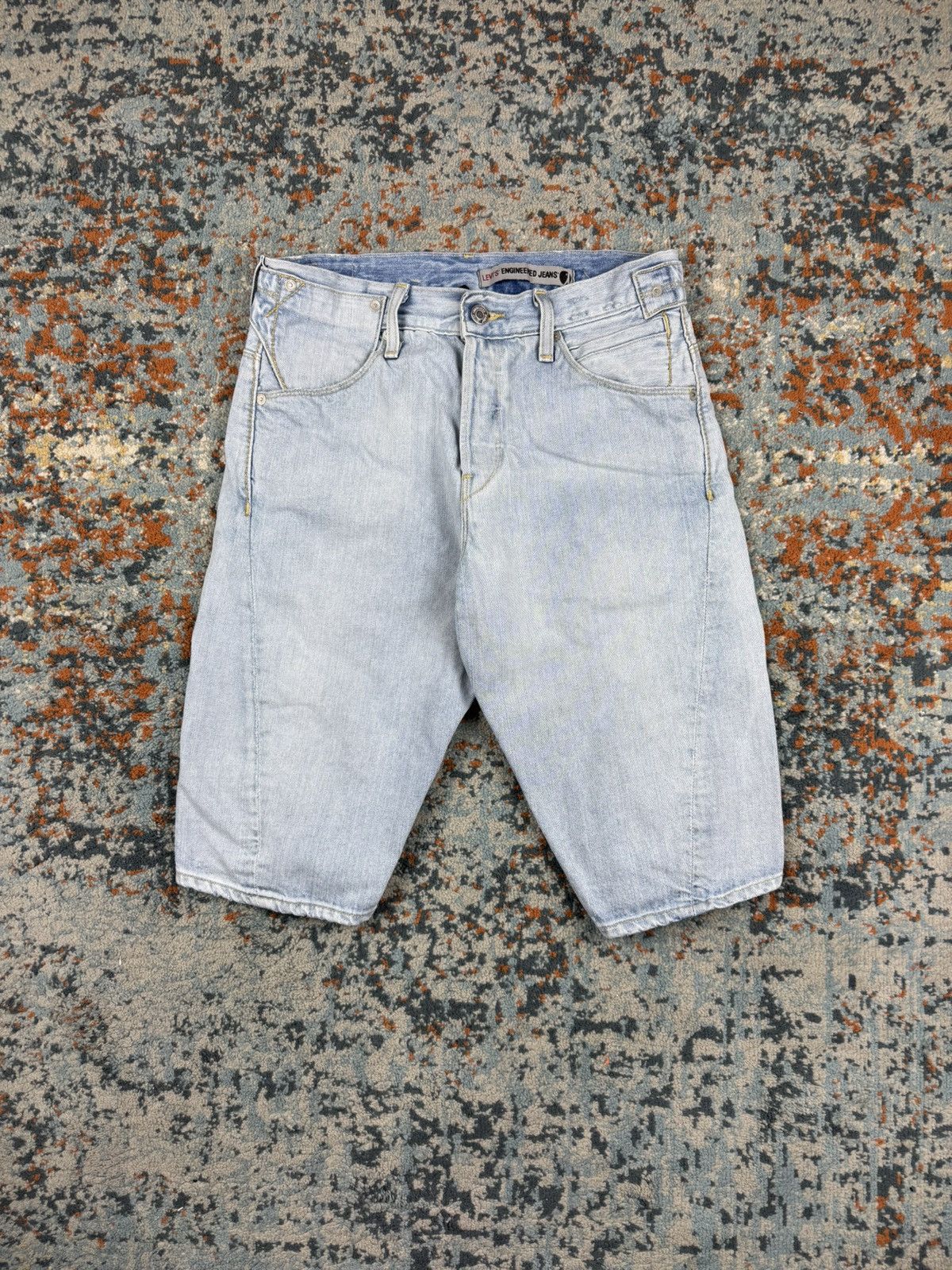 Levi's Vintage 2000s Levis Engineered jeans twisted shorts washed Size US 28 / EU 44 - 2 Thumbnail