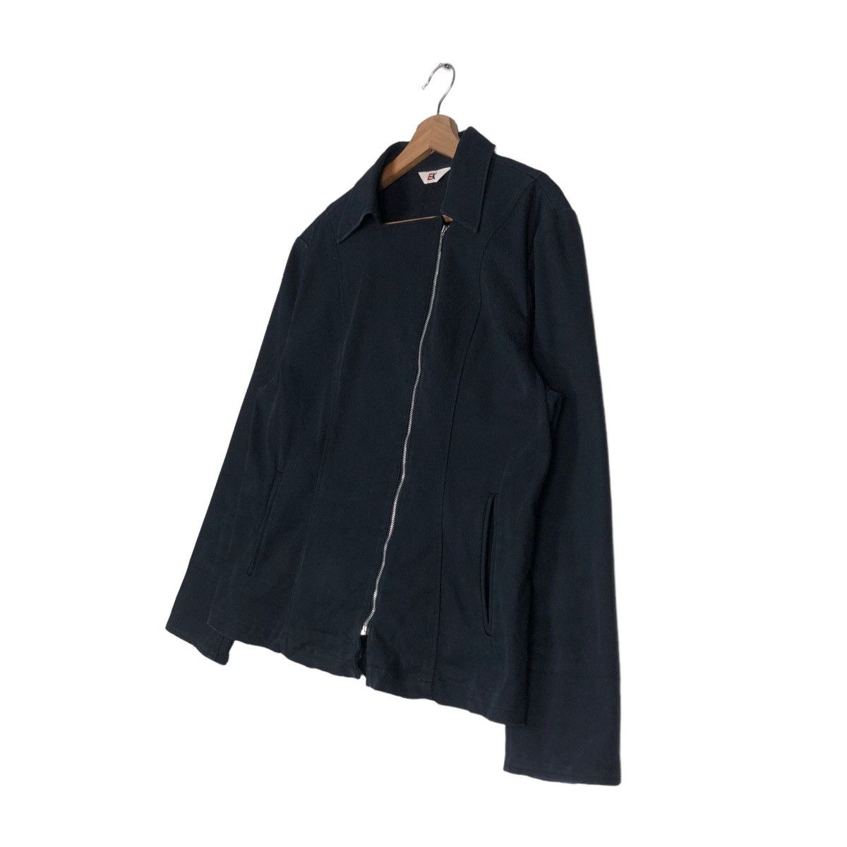 Issey Miyake 🔥Cropped Biker Jacket EK Japan Asymmetrical Zipper Size US M / EU 48-50 / 2 - 2 Thumbnail