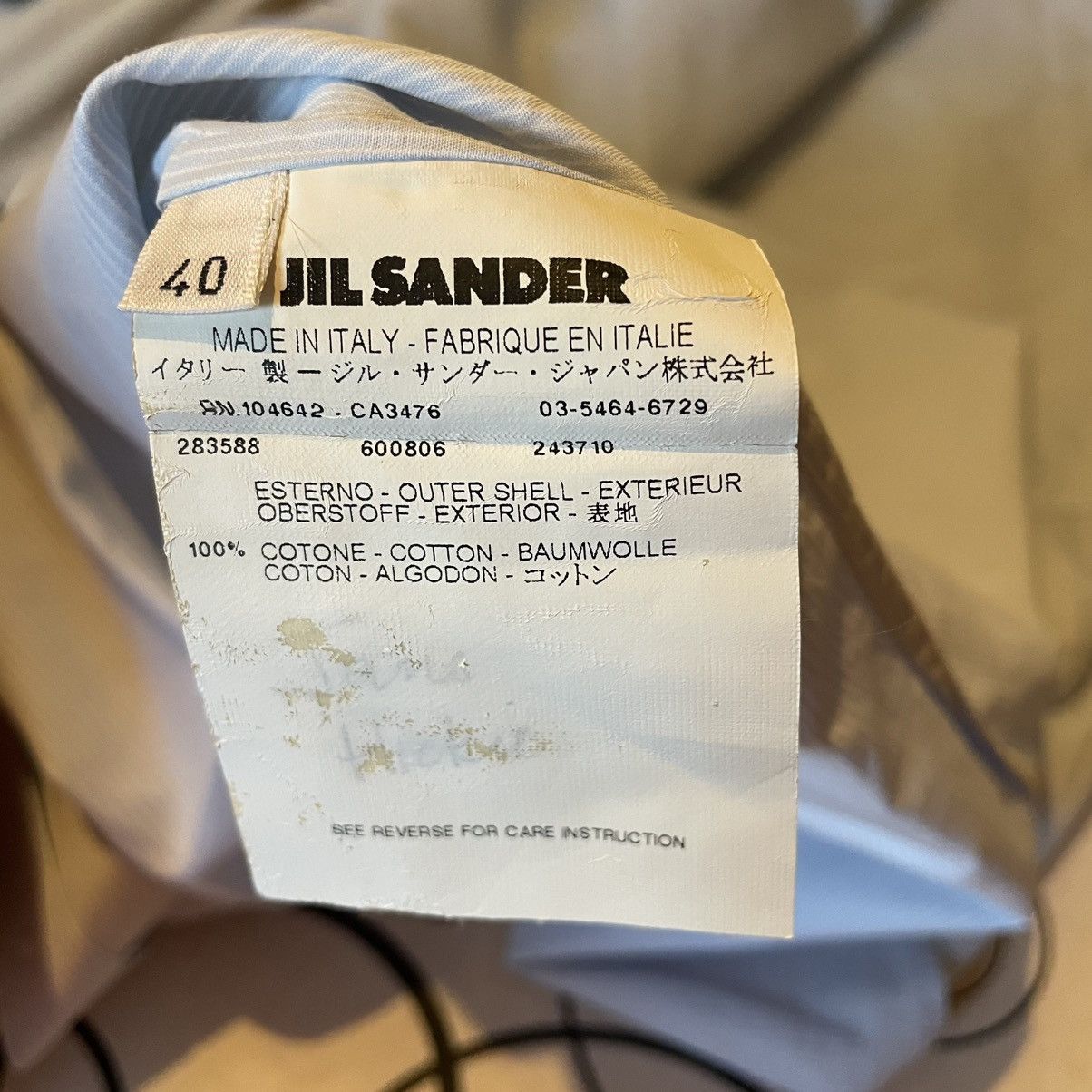 Jil Sander Blue Striped Tailored Button Up Size S / US 4 / IT 40 - 3 Thumbnail
